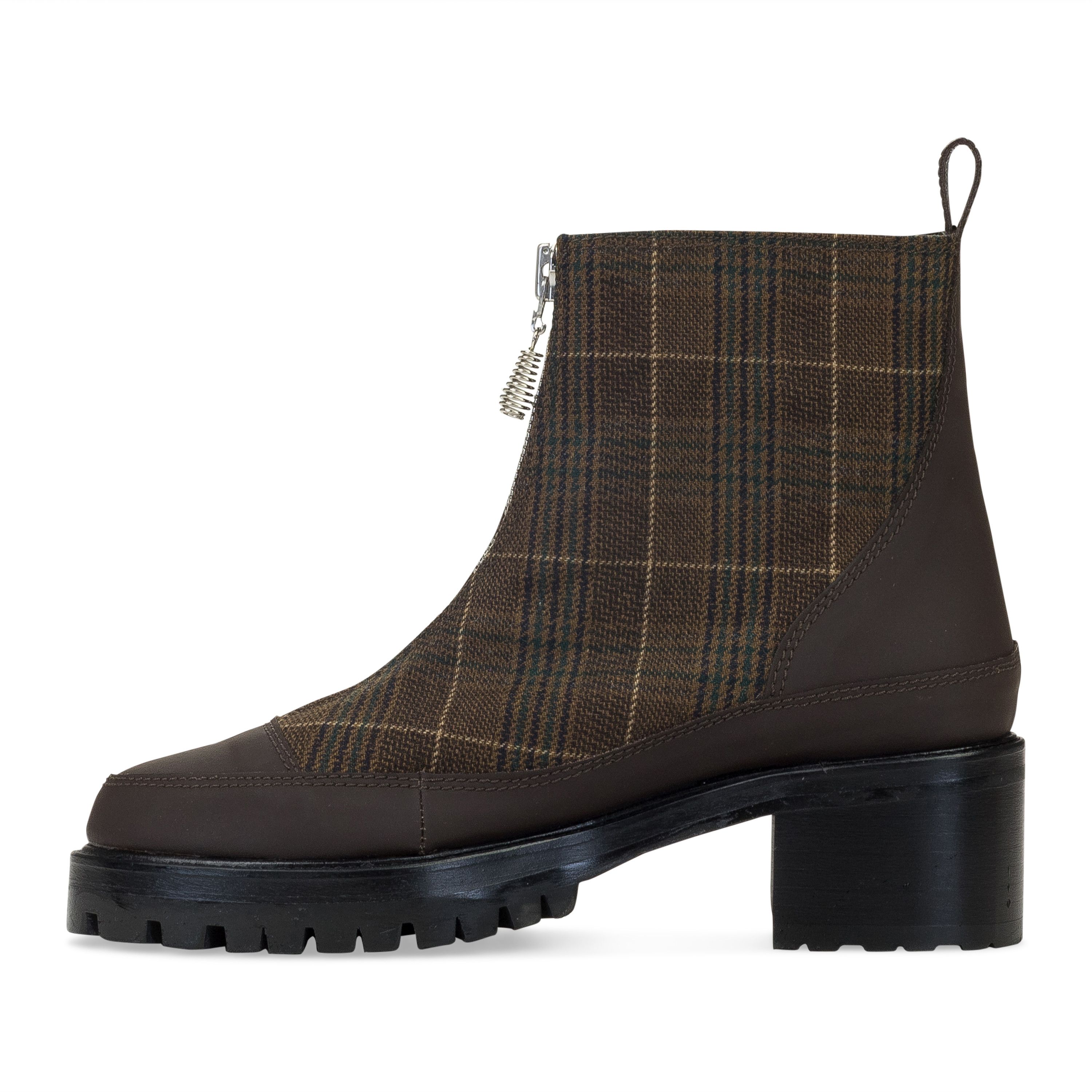 Nicole Saldana Nicole Saldana BROWN EXCLUSIVE PLAID CHRIS ANKLE BOOTS SIZE 41 Size US 11 / IT 41 - 2 Thumbnail