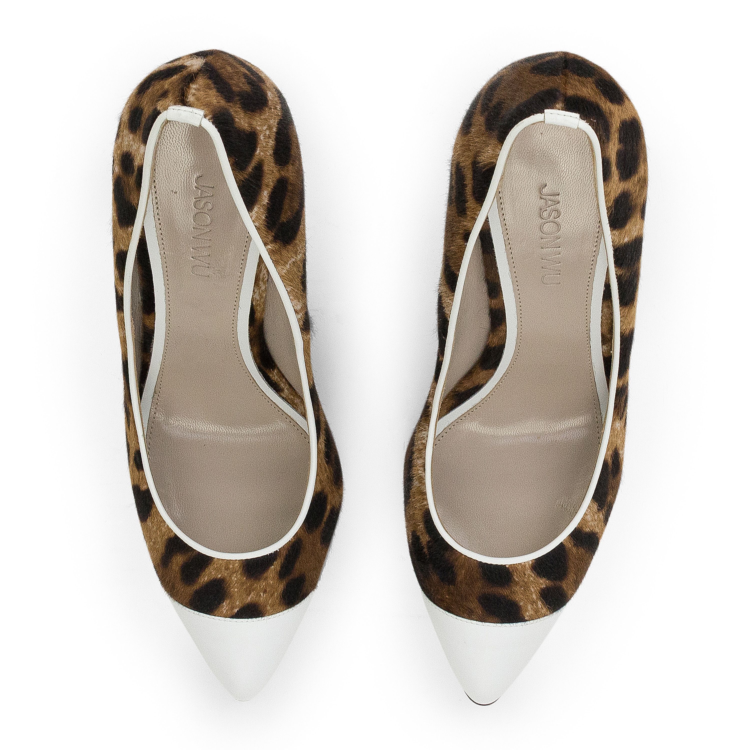 Jason Wu Jason Wu BROWN/WHITE LEOPARD HEELS SIZE 38 Size US 8 / IT 38 - 4 Thumbnail