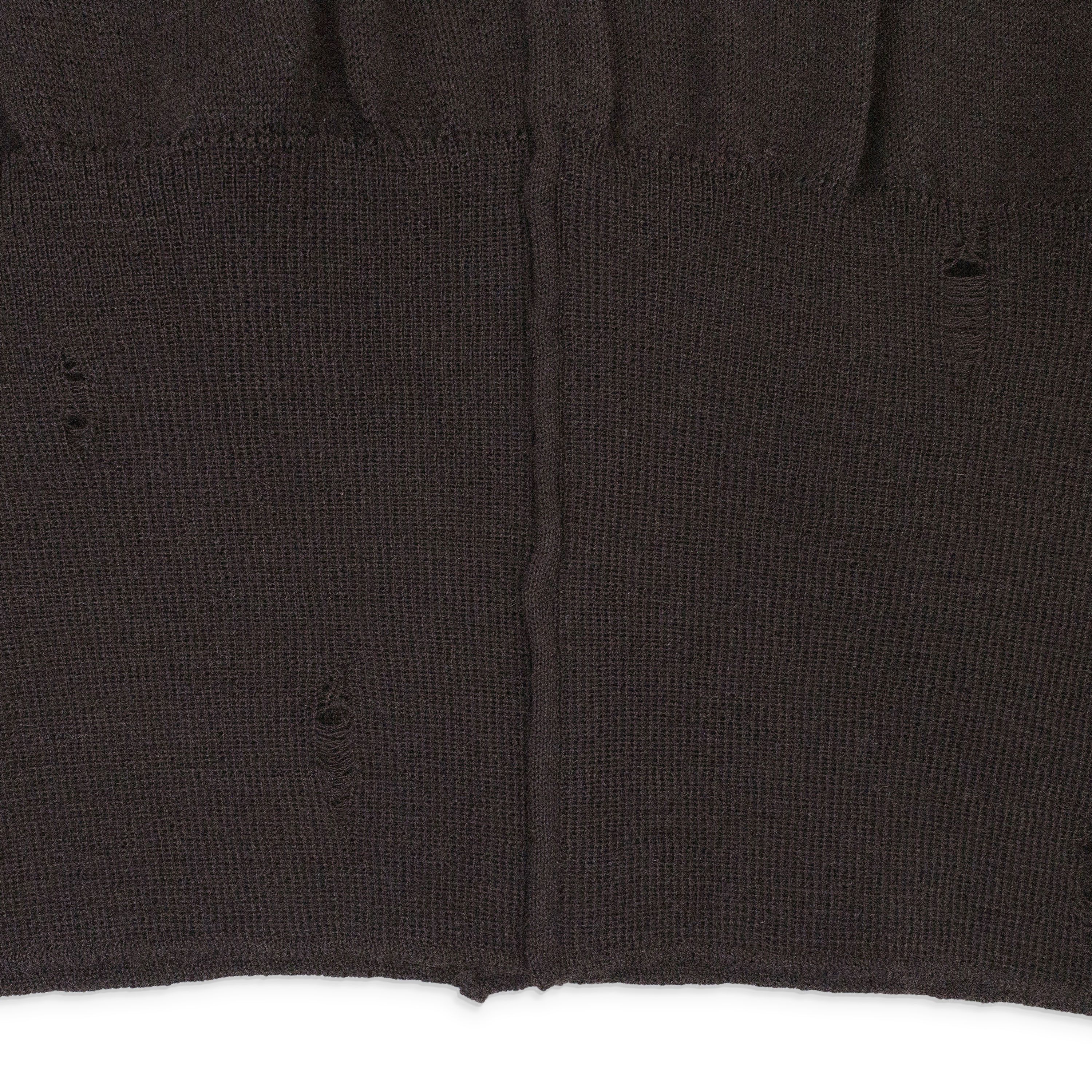 Amiri Amiri BROWN DISTRESSED CASHMERE SWEATER SIZE L Size L / US 10 / IT 46 - 5 Thumbnail