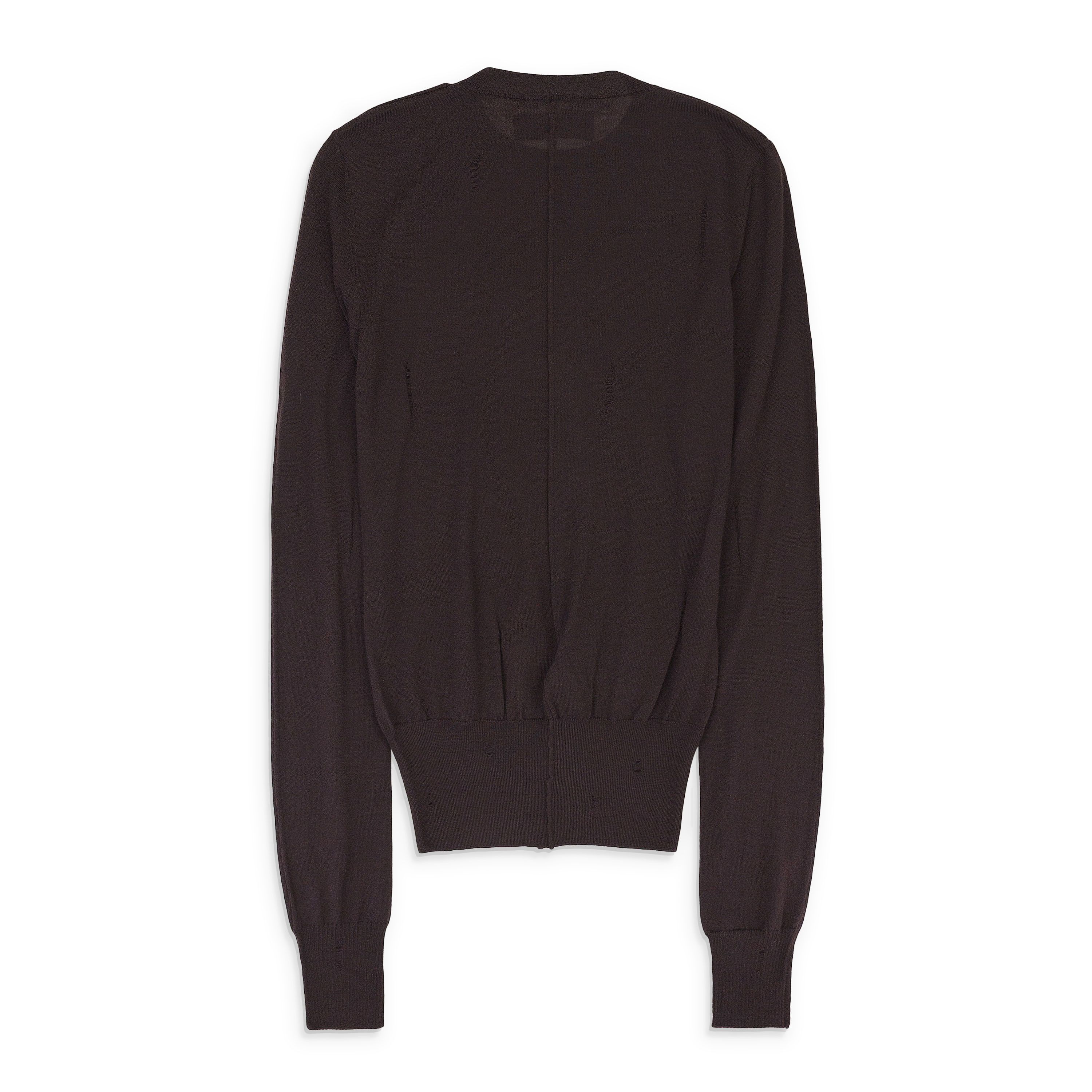 Amiri Amiri BROWN DISTRESSED CASHMERE SWEATER SIZE L Size L / US 10 / IT 46 - 2 Thumbnail