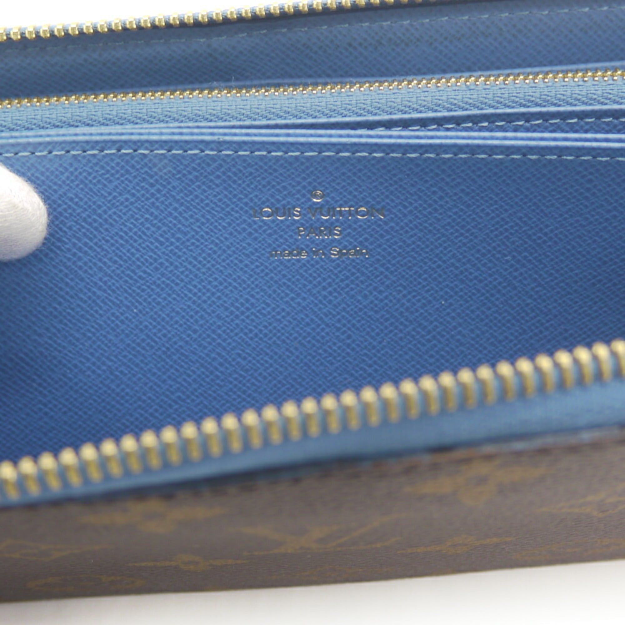 Louis Vuitton Louis Vuitton Zippy Wallet Monogram Blue Jean Long M63894 Size ONE SIZE - 9 Thumbnail
