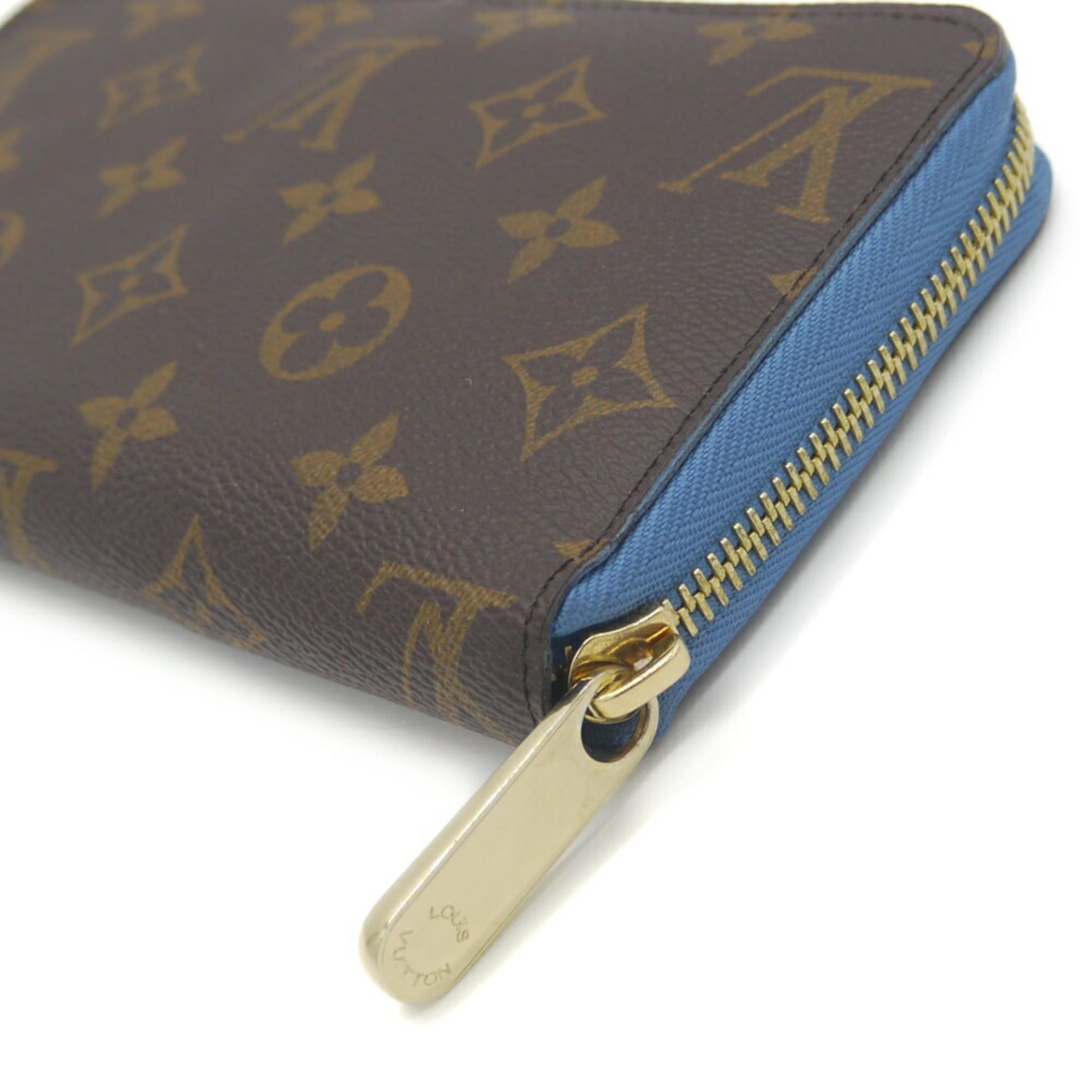 Louis Vuitton Louis Vuitton Zippy Wallet Monogram Blue Jean Long M63894 Size ONE SIZE - 5 Thumbnail