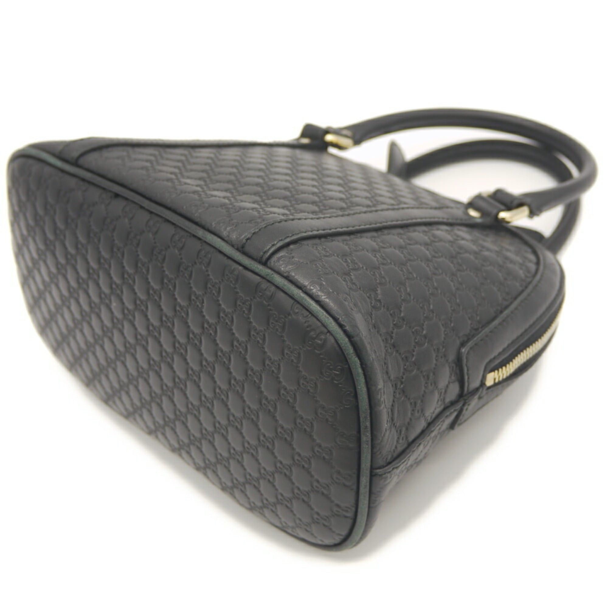 Gucci GUCCI Micro GG Handbag/Shoulder Bag 449654 486628 Shima Leather Black Size ONE SIZE - 5 Thumbnail