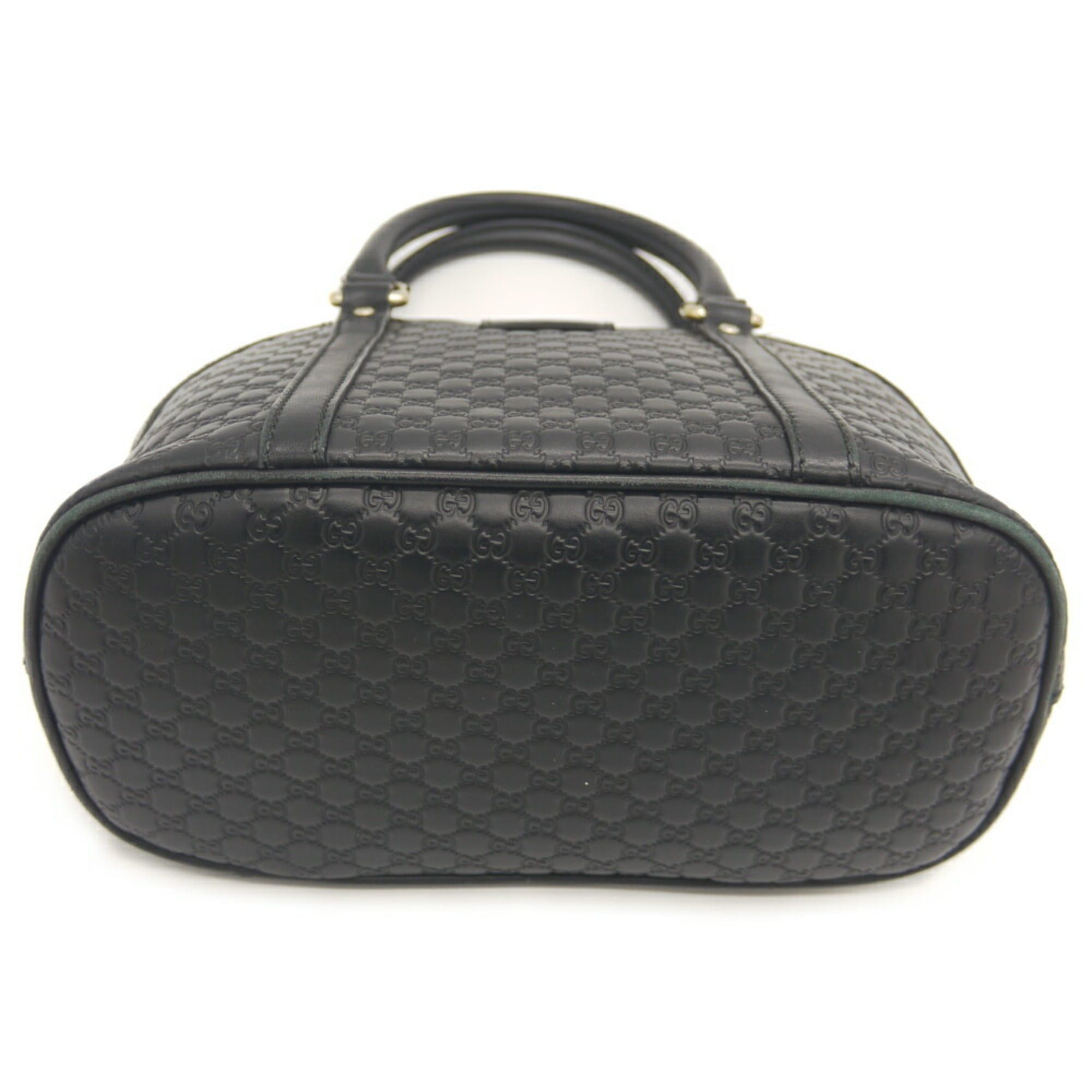 Gucci GUCCI Micro GG Handbag/Shoulder Bag 449654 486628 Shima Leather Black Size ONE SIZE - 3 Thumbnail