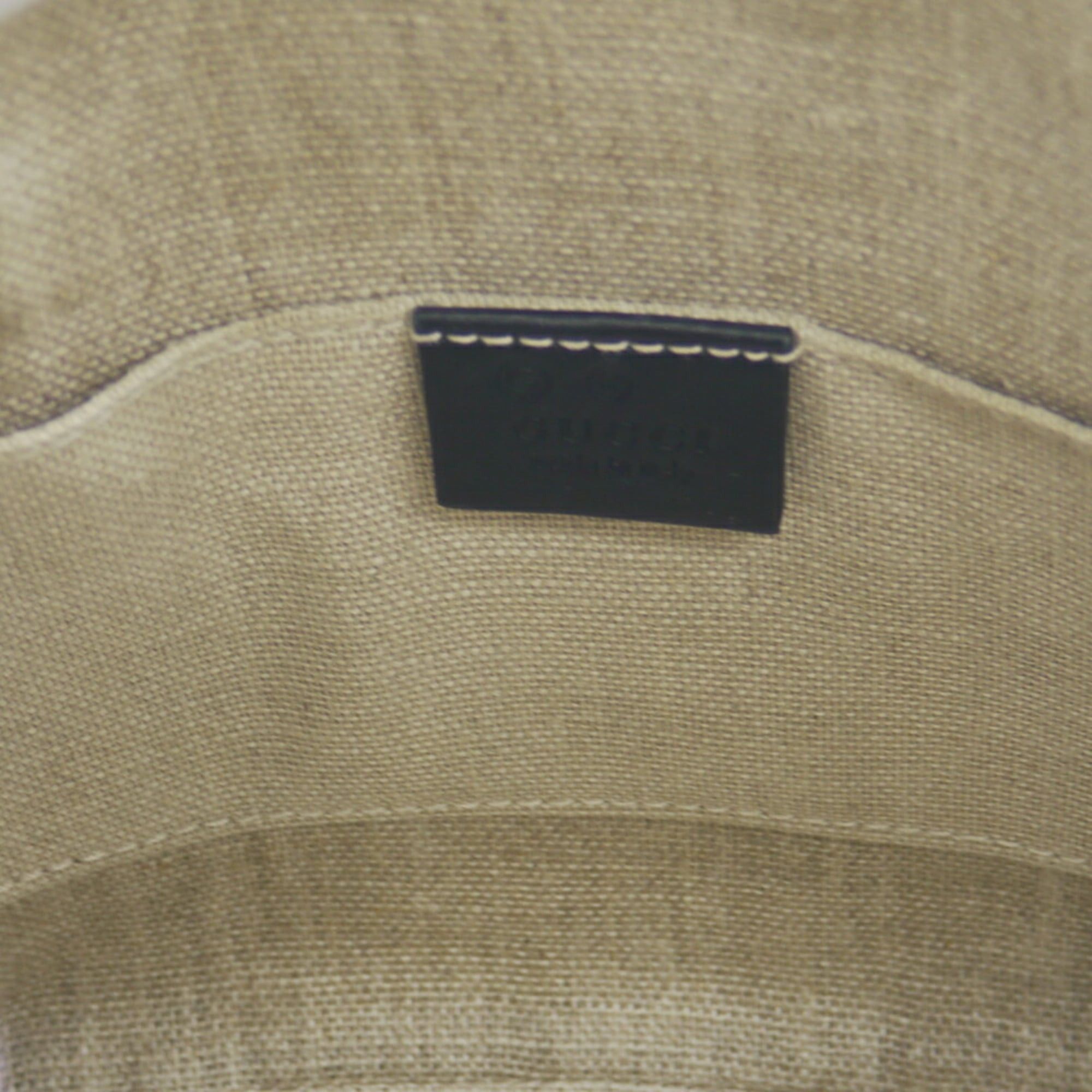 Gucci GUCCI Micro GG Handbag/Shoulder Bag 449654 486628 Shima Leather Black Size ONE SIZE - 8 Thumbnail
