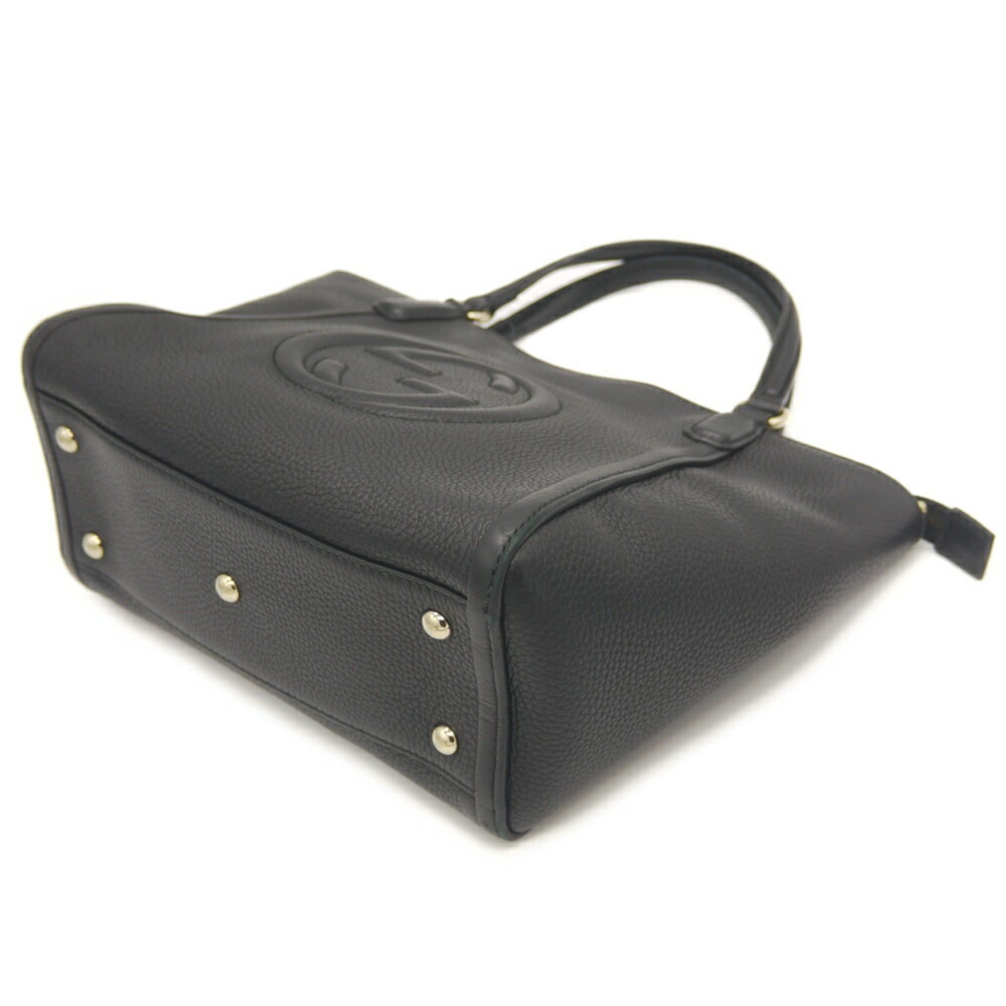 Gucci GUCCI Soho Handbag Shoulder Bag Interlocking G 369176 520981 Black Size ONE SIZE - 4 Thumbnail