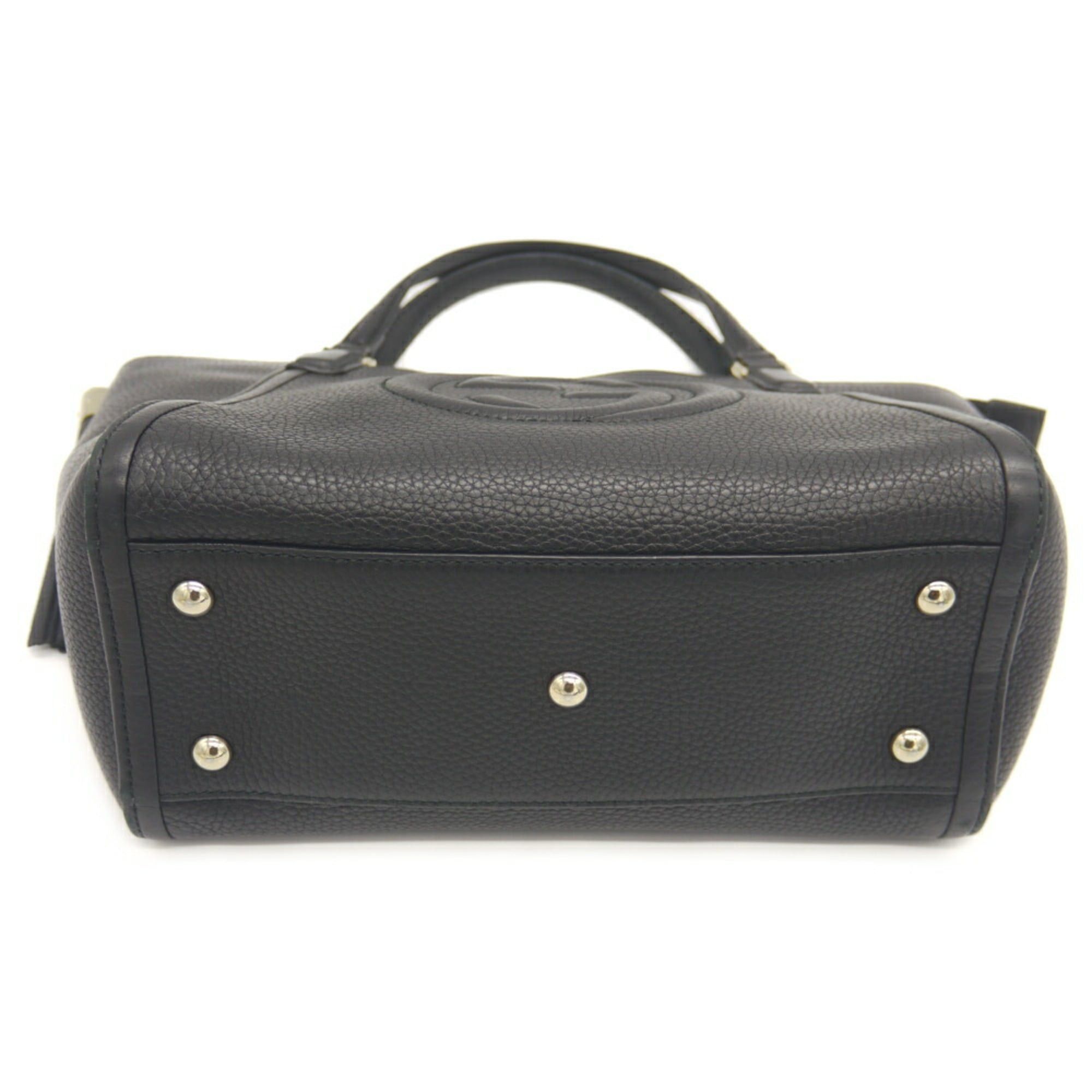 Gucci GUCCI Soho Handbag Shoulder Bag Interlocking G 369176 520981 Black Size ONE SIZE - 3 Thumbnail