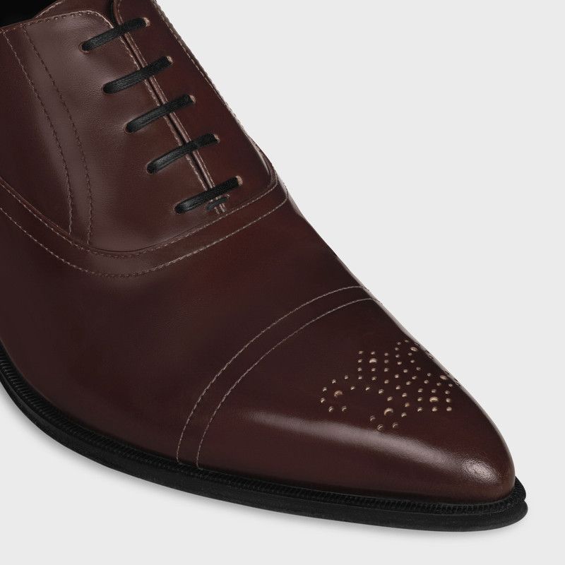 Celine CELINE JUDE PERFORATED OXFORD IN POLISHED BULL dark brown Size US 6 / EU 39 - 4 Thumbnail
