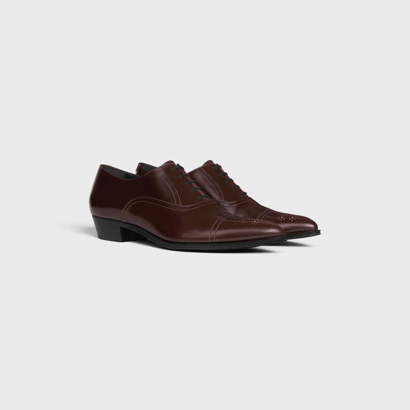 Celine CELINE JUDE PERFORATED OXFORD IN POLISHED BULL dark brown Size US 6 / EU 39 - 2 Thumbnail