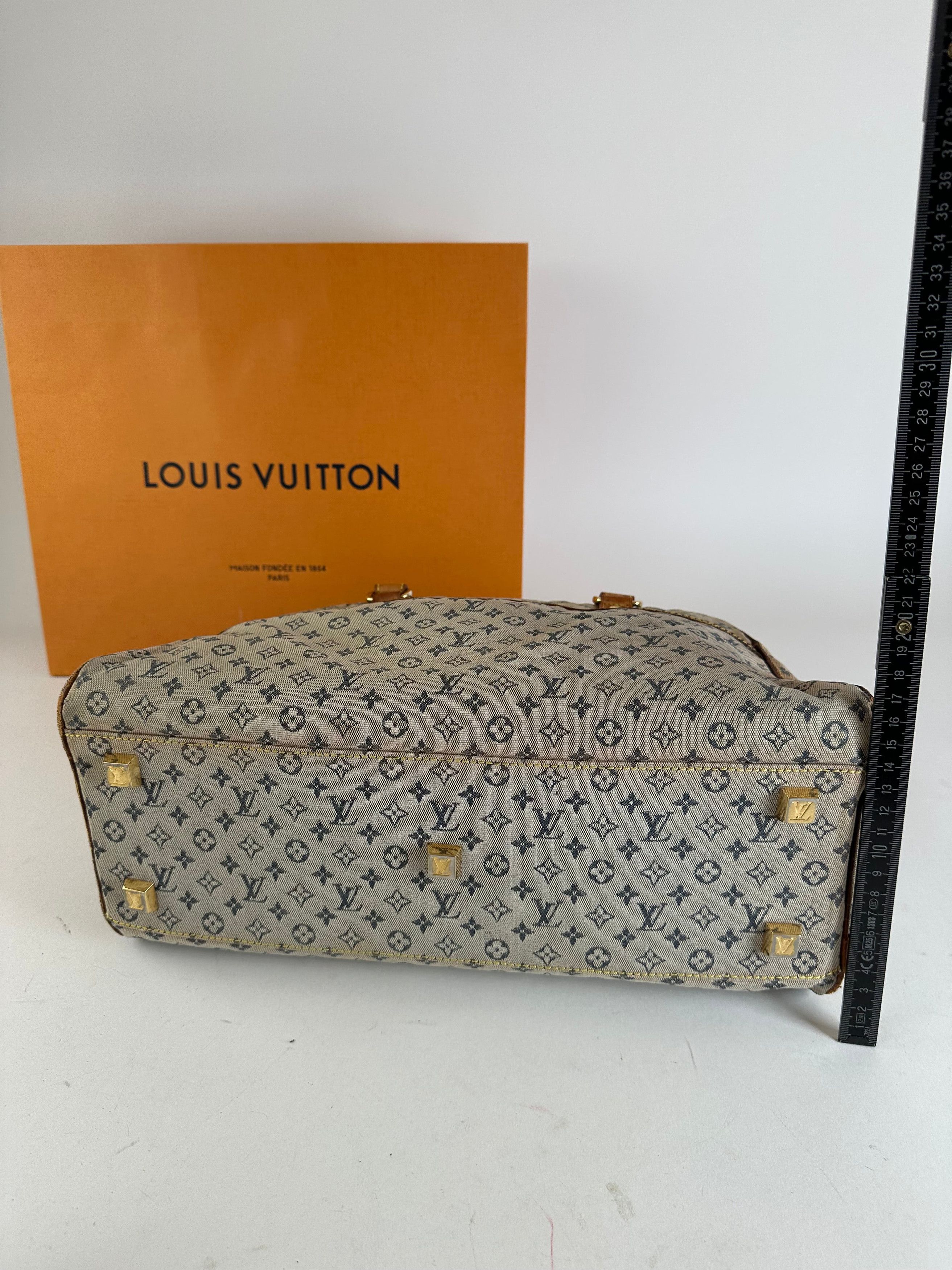 Louis Vuitton Vintage Monogram Mini Lin Canvas Handbag Beige Brown Size ONE SIZE - 13 Thumbnail