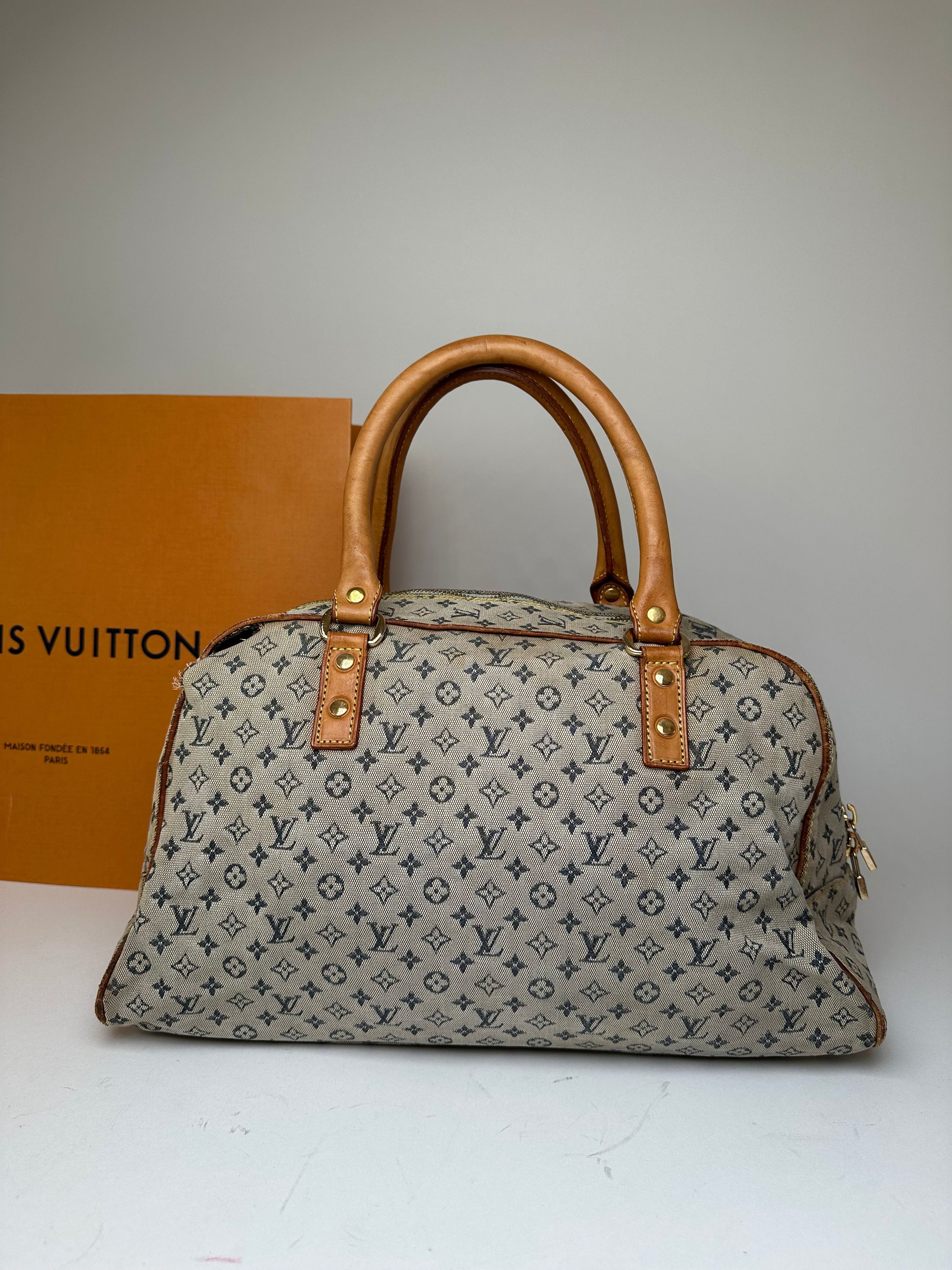Louis Vuitton Vintage Monogram Mini Lin Canvas Handbag Beige Brown Size ONE SIZE - 9 Thumbnail