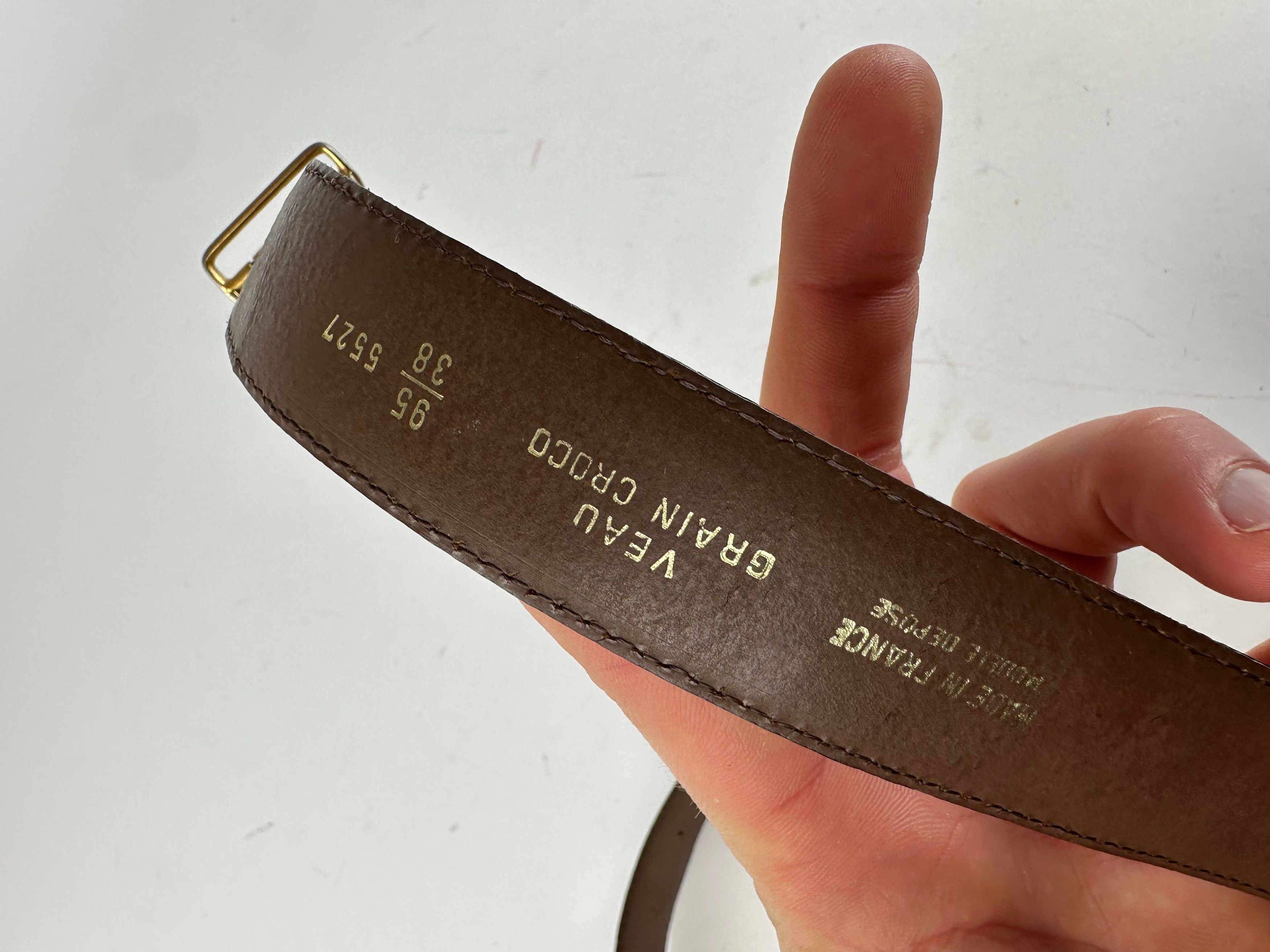 Givenchy Vintage Gentleman Leather Belt Brown Size ONE SIZE - 4 Thumbnail