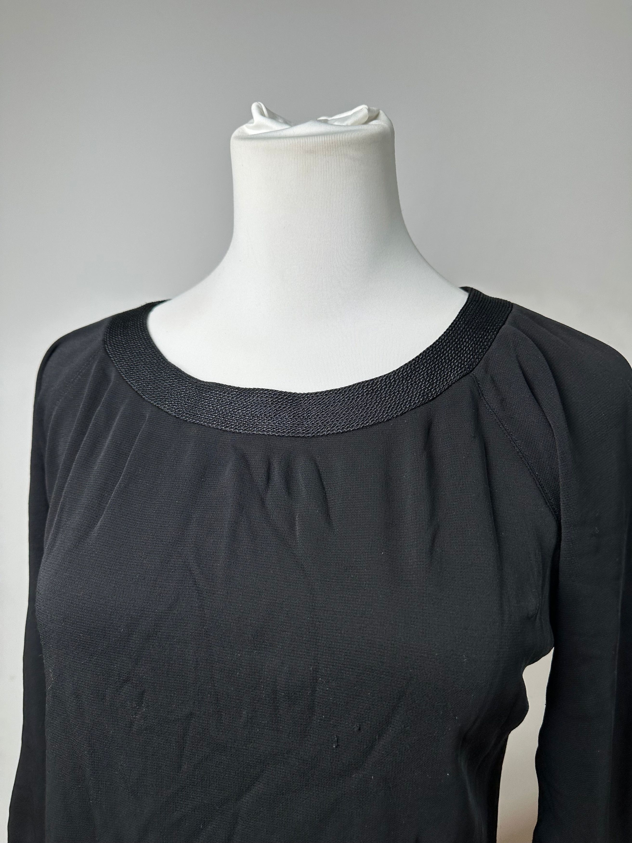 Dior Vintage Christian Boat Neck Jersey Top Black L Size L / US 10 / IT 46 - 7 Thumbnail