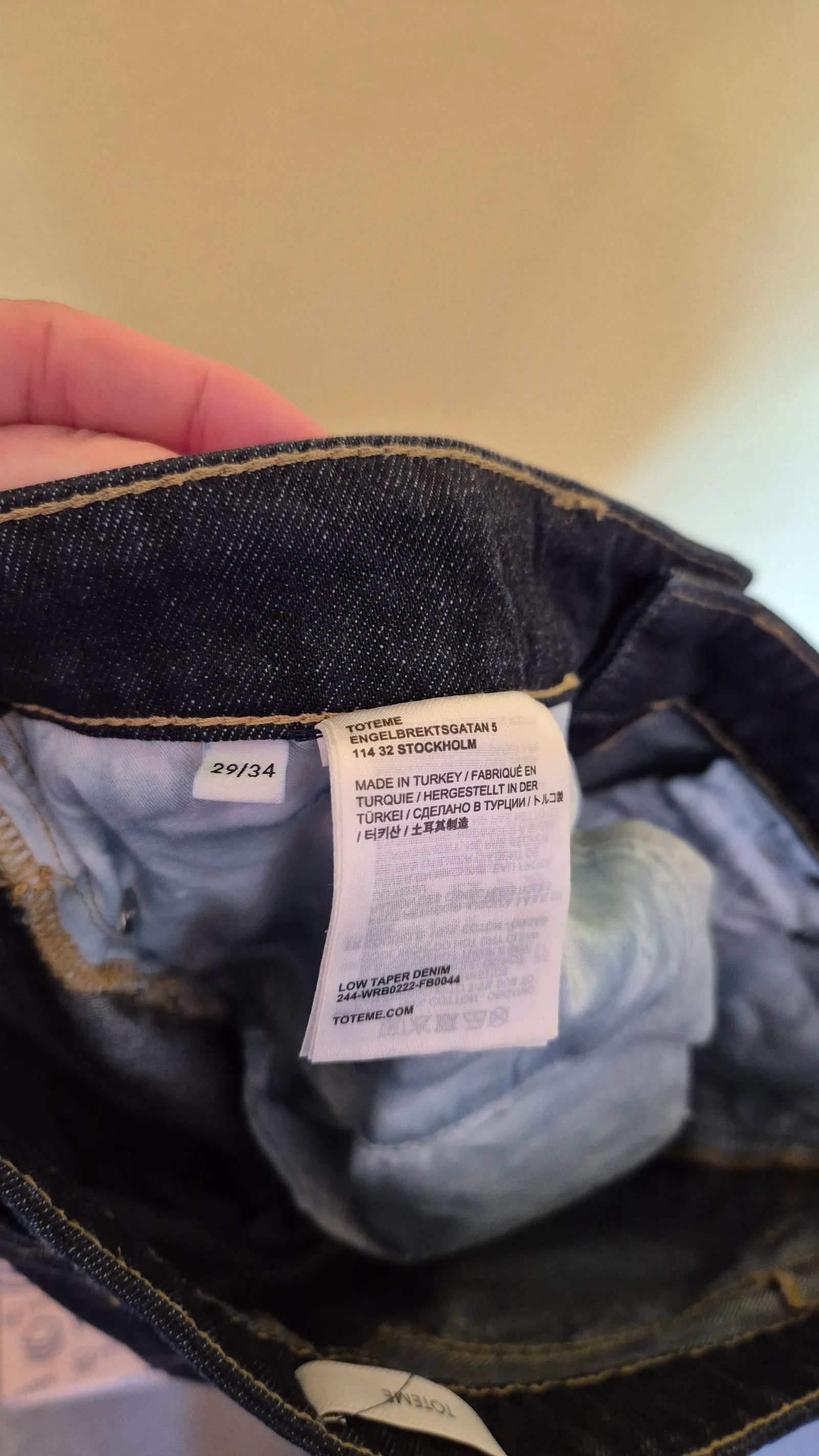 Toteme Toteme Low taper denim Jeans Size 29" - 4 Thumbnail