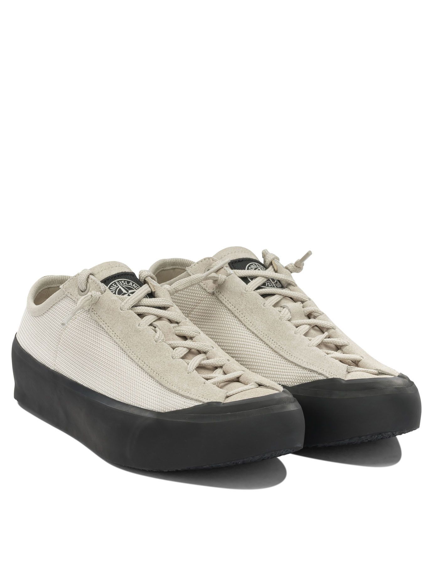 Stone Island Stone Island Sneakers In Mixed Leather And Fabric IT 39 Men - USA Duties Paid Size US 6 / EU 39 - 2 Thumbnail