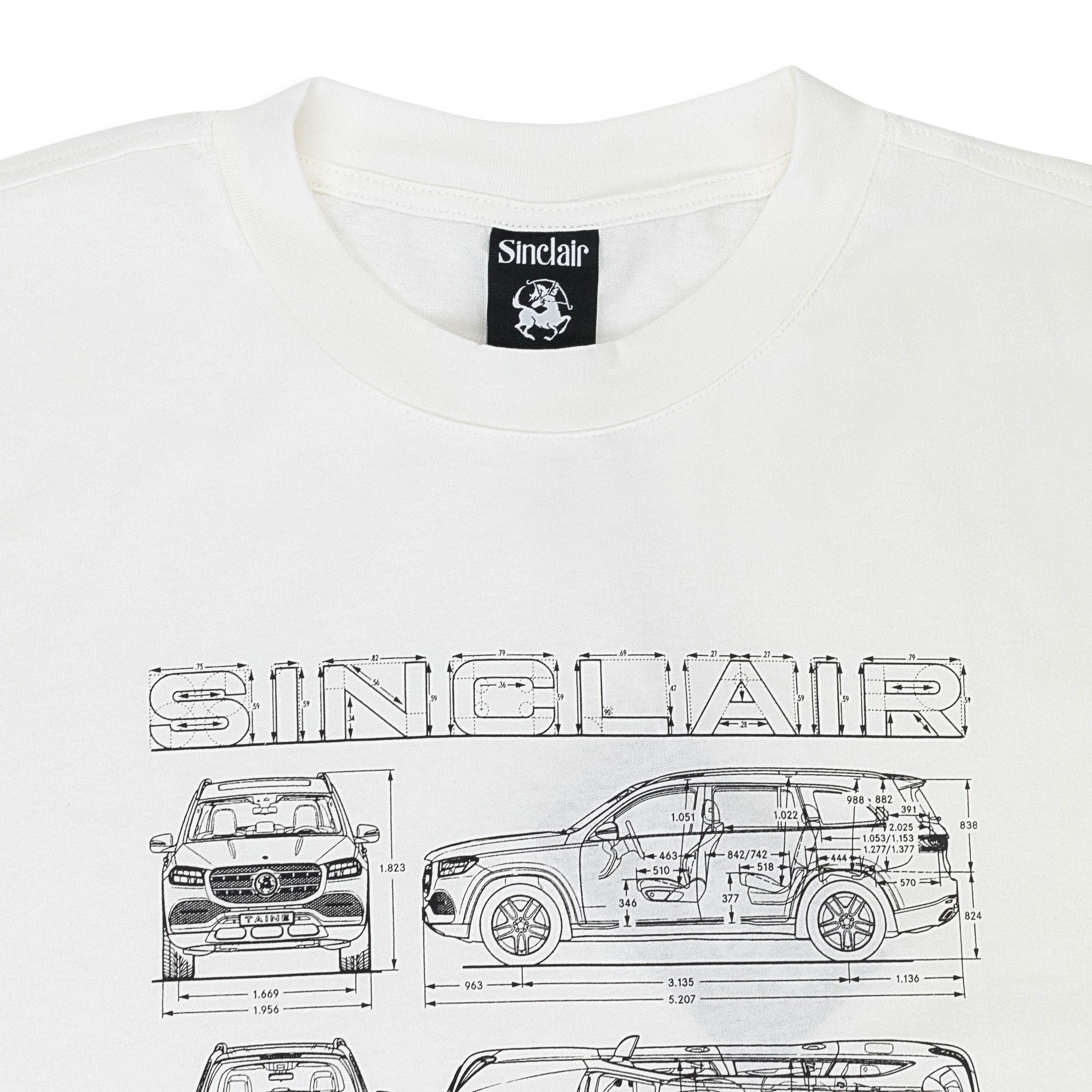 Sinclair Global MAYBACH BLUEPRINT WHITE T-SHIRT SIZE XL Size US XL / EU 56 / 4 - 3 Thumbnail