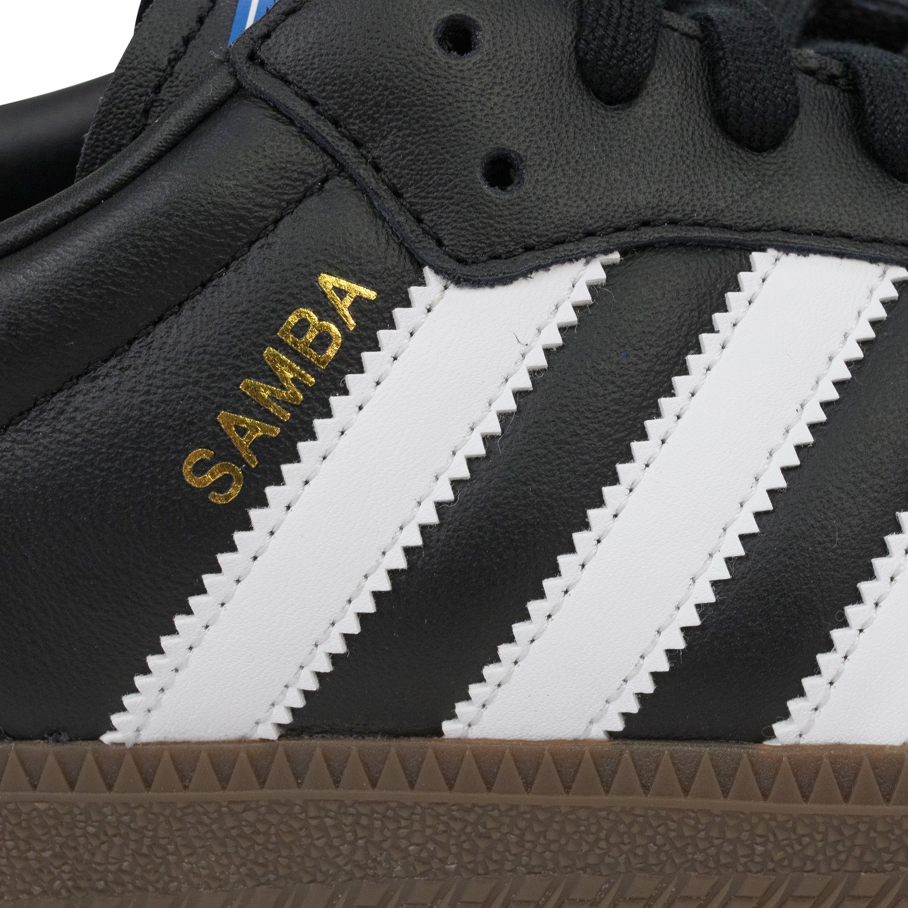 Adidas Adidas BLACK/WHITE/BROWN SAMBA OG SNEAKERS SIZE 9.5 Size US 9.5 / EU 42-43 - 10 Thumbnail