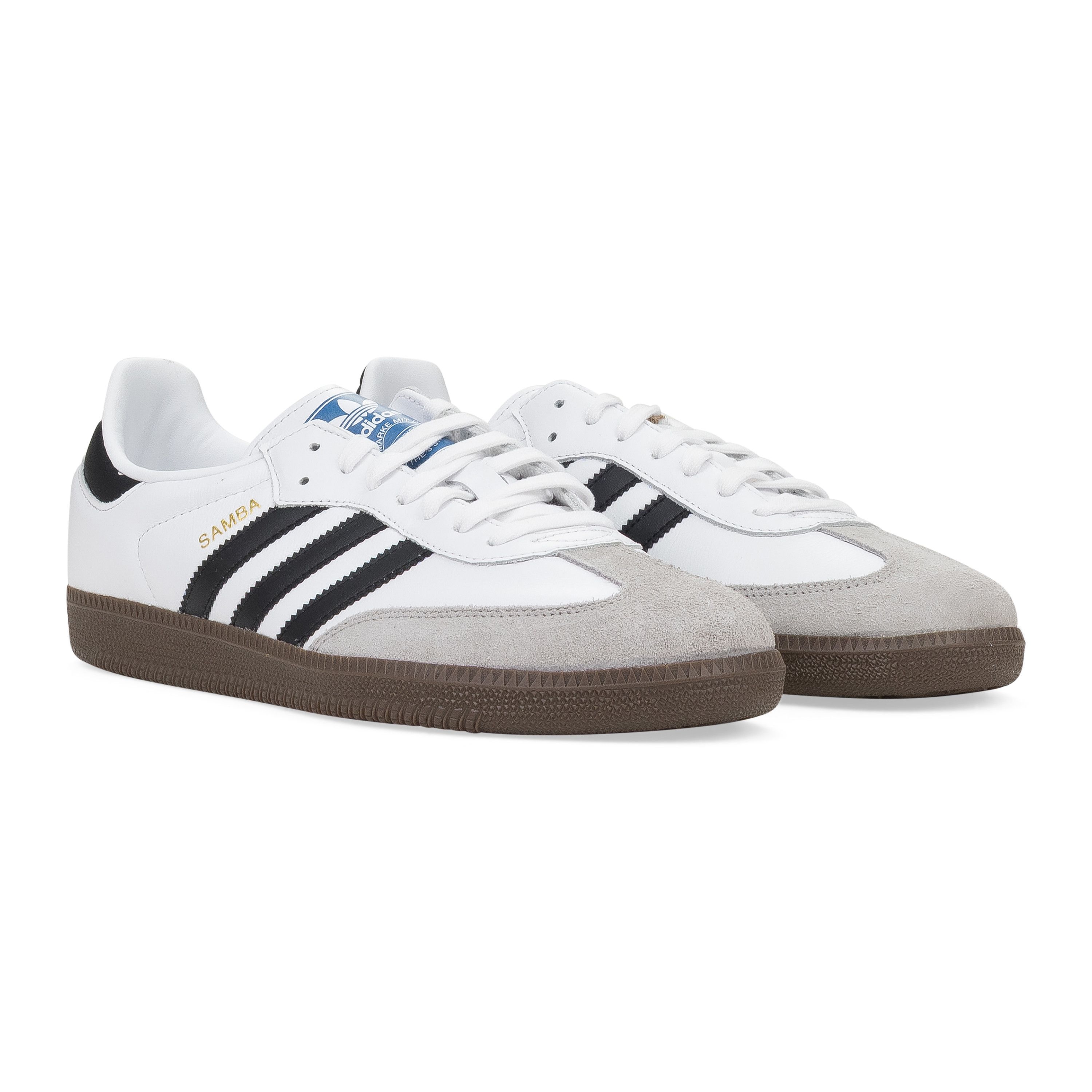 Adidas Adidas WHITE/BLACK/GRAY SAMBA OG SNEAKERS SIZE 10 Size US 10 / EU 43 - 5 Thumbnail