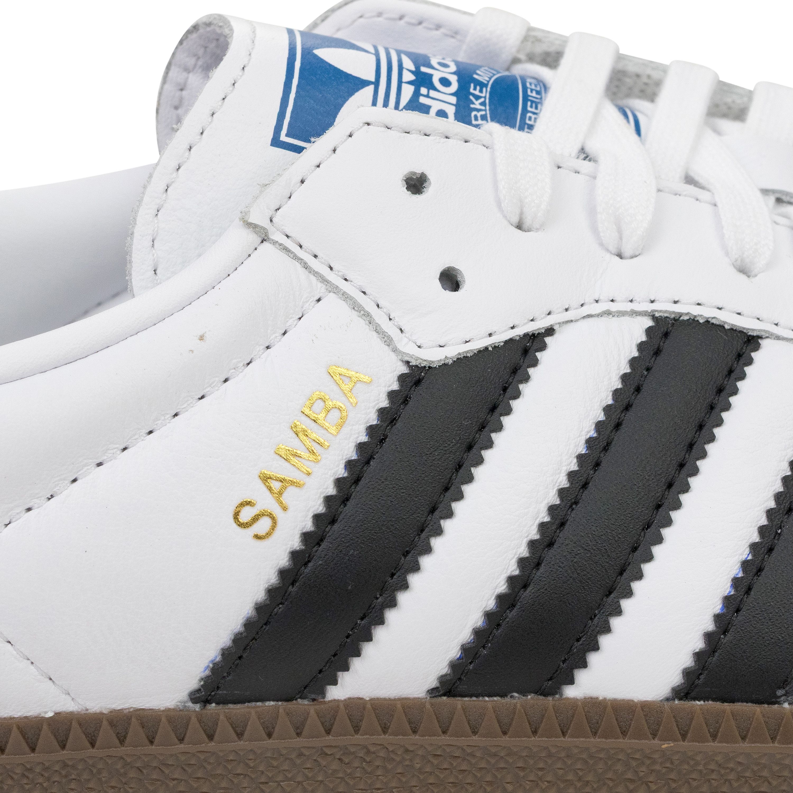 Adidas Adidas WHITE/BLACK/GRAY SAMBA OG SNEAKERS SIZE 10 Size US 10 / EU 43 - 9 Thumbnail