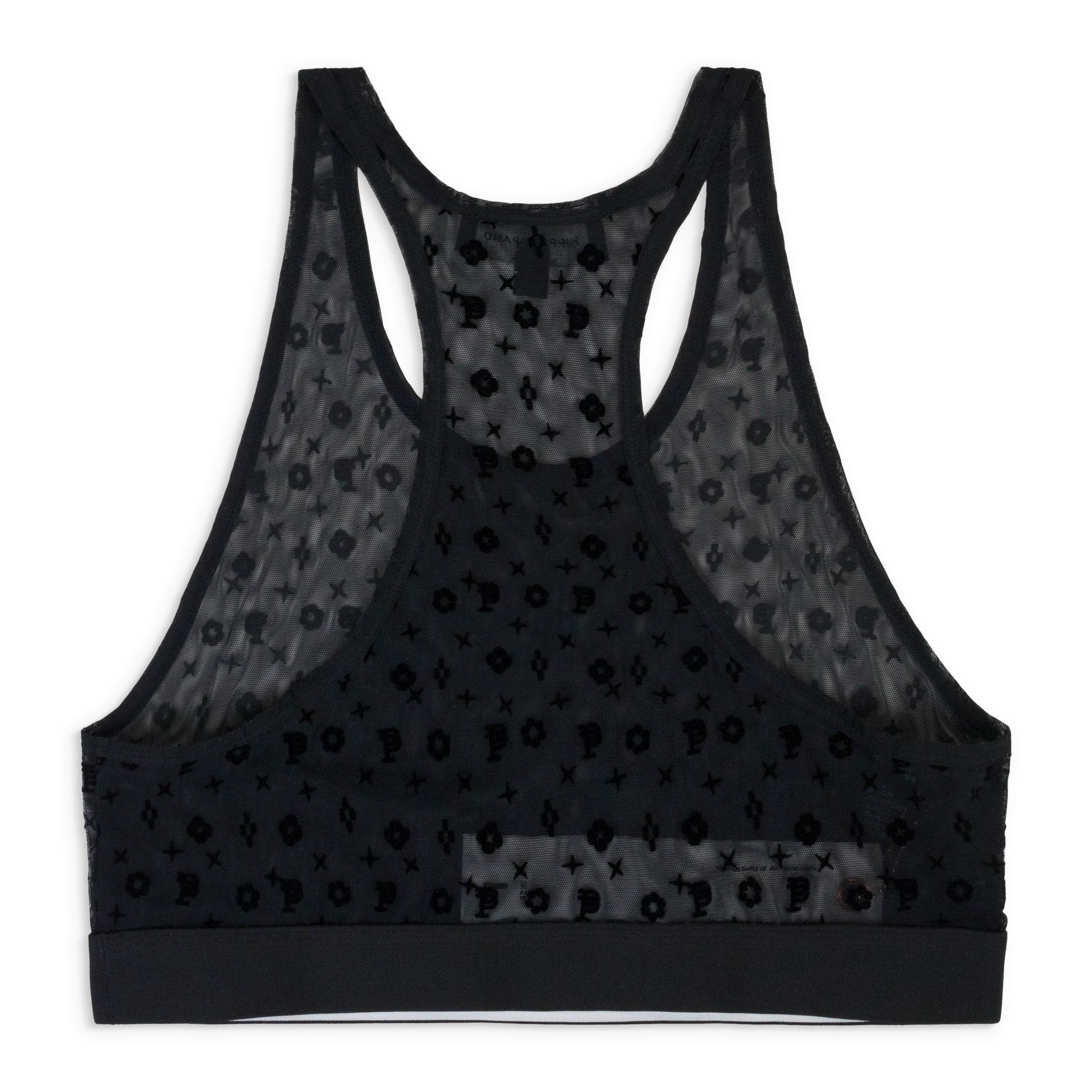 Purple Brand Purple Brand MESH RACER BLACK BRALETTE Size M Size M / US 6-8 / IT 42-44 - 2 Thumbnail