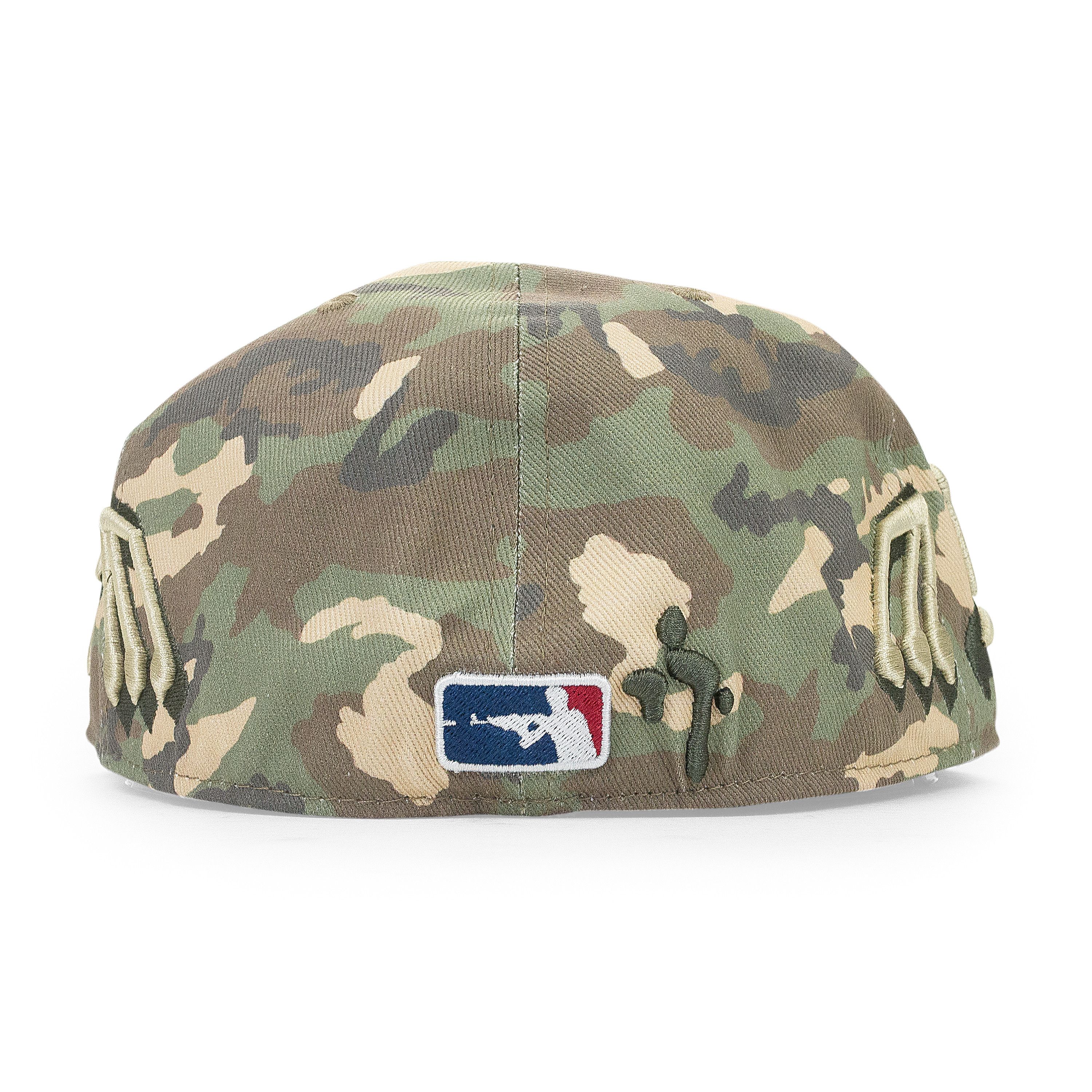murd333r.fm NWT MURD333R.FM CAMO FITTED BASEBALL CAP SIZE 7 1/2 $111 Size ONE SIZE - 2 Thumbnail