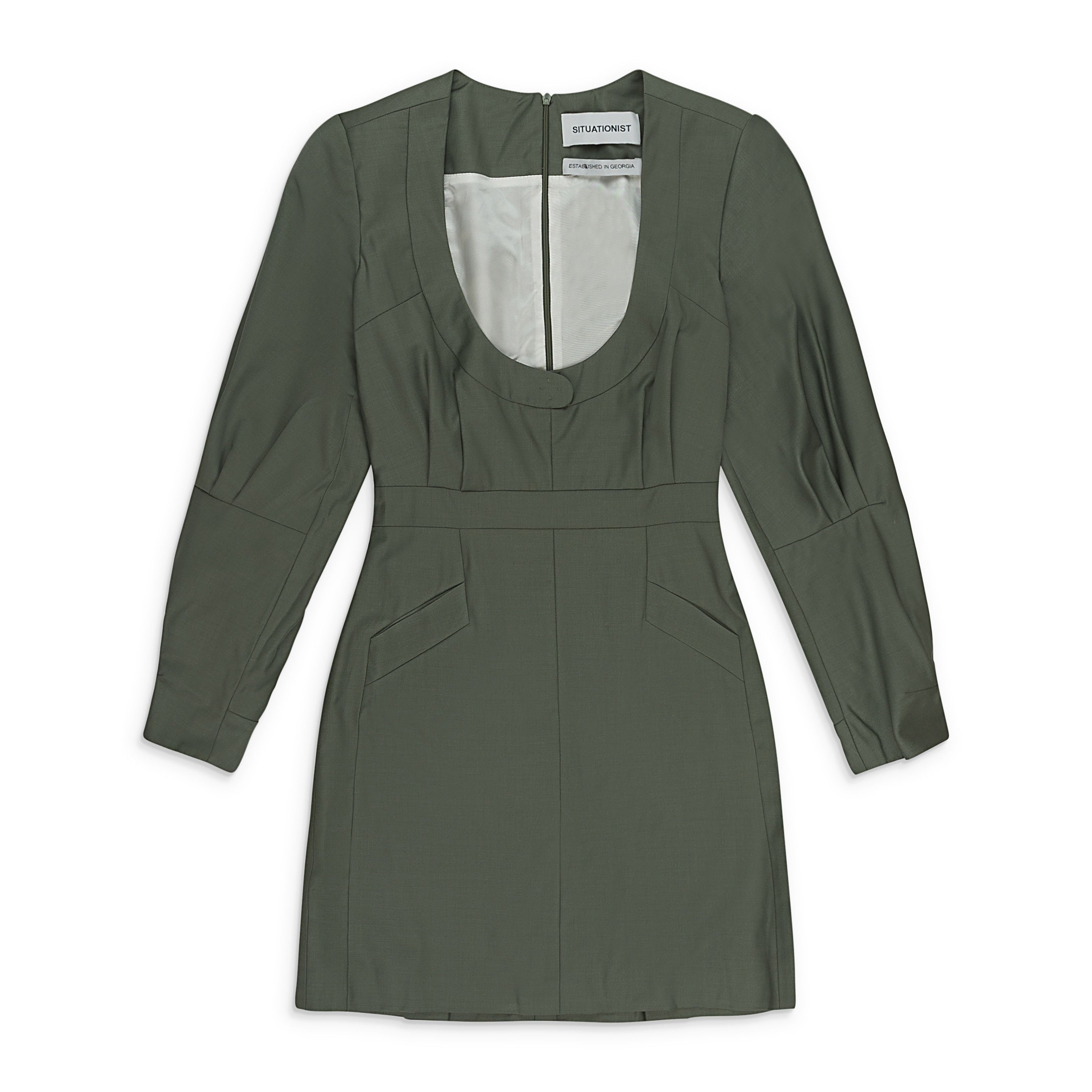 SITUATIONIST SHORT GREEN DRESS SIZE XS Size XS / US 0-2 / IT 36-38 - 4 Thumbnail