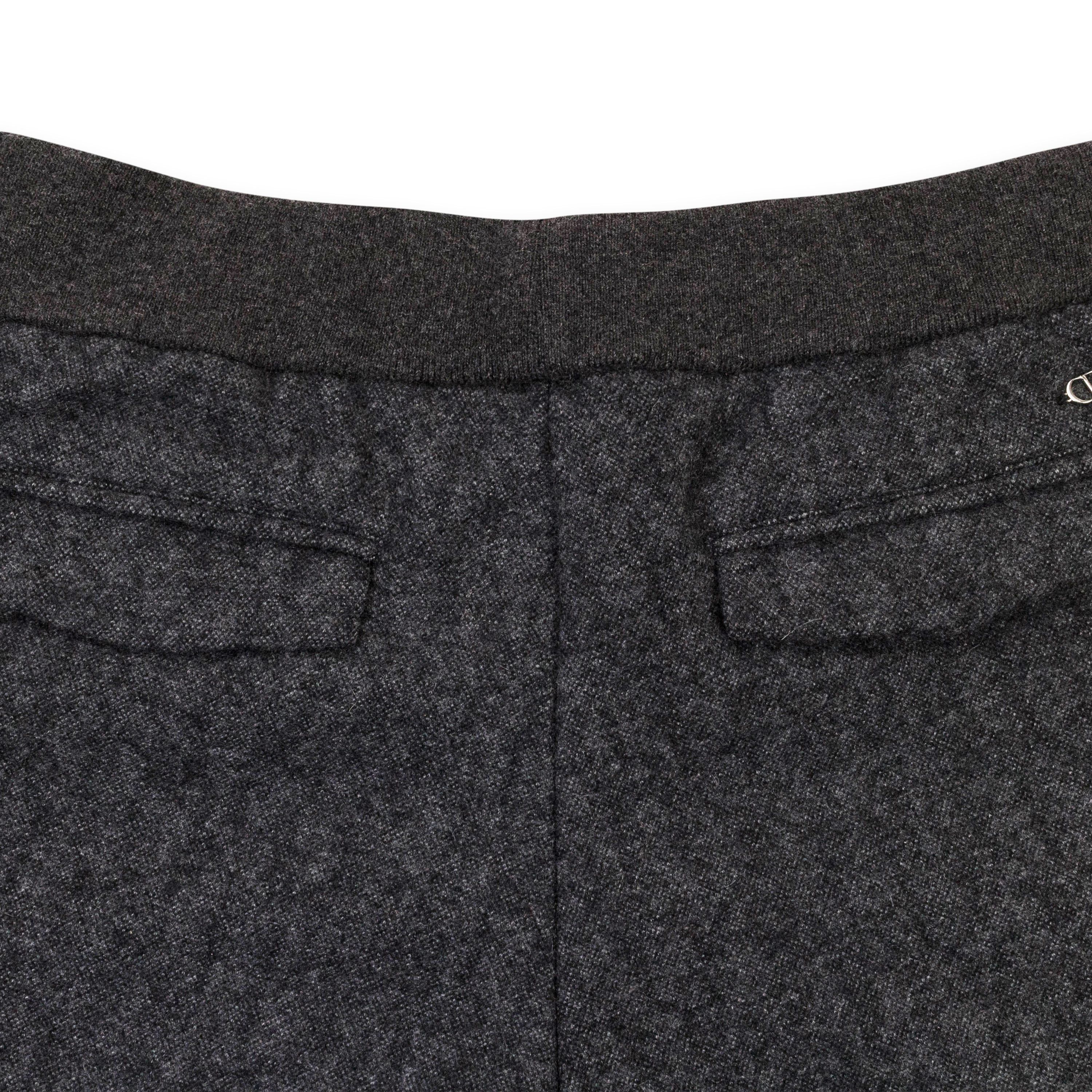 Dior Grey Wool and Cashmere Jersey Track Pants Size S Size US 30 / EU 46 - 4 Thumbnail