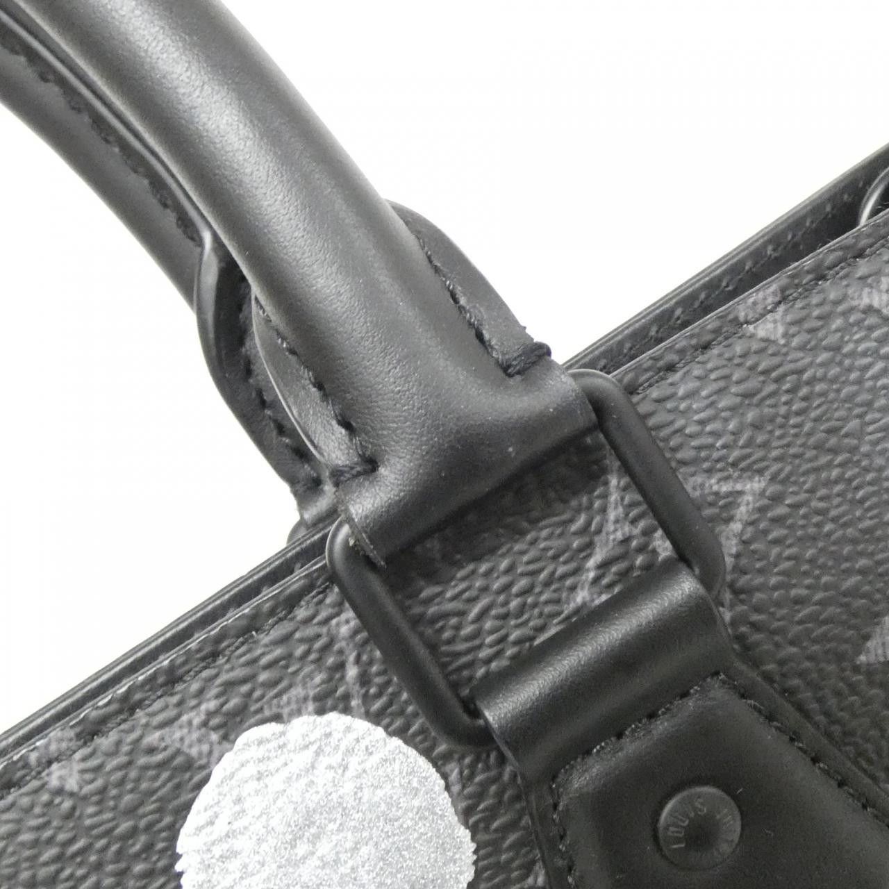 Louis Vuitton Louis Vuitton Louis Vuitton Monogram Eclipse Sac Plat Bag Limited Textile Tote Bag M46404 DUTY FREE for USA Size ONE SIZE - 6 Thumbnail