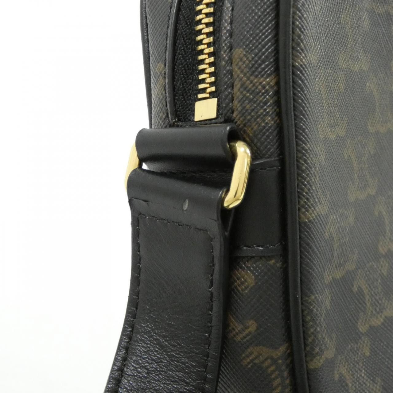 Celine Celine Celine Medium Messenger Trionphe Canvas Calf Shoulder Bag Leather Shoulder Bag 194502CIM DUTY FREE for USA Size ONE SIZE - 6 Thumbnail
