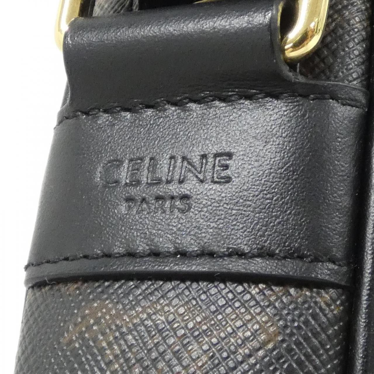 Celine Celine Celine Medium Messenger Trionphe Canvas Calf Shoulder Bag Leather Shoulder Bag 194502CIM DUTY FREE for USA Size ONE SIZE - 4 Thumbnail
