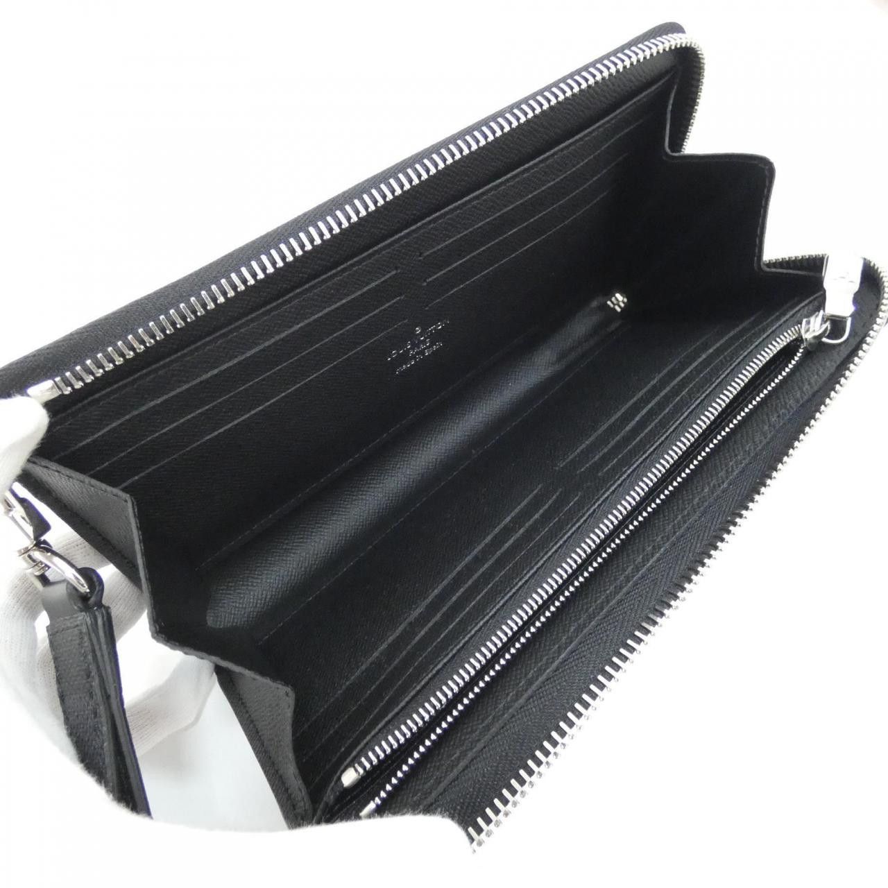 Louis Vuitton Louis Vuitton Louis Vuitton Zippy Dragonne Damier Graphite Long Wallet Textile Long Wallet N60379 DUTY FREE for USA Size ONE SIZE - 5 Thumbnail