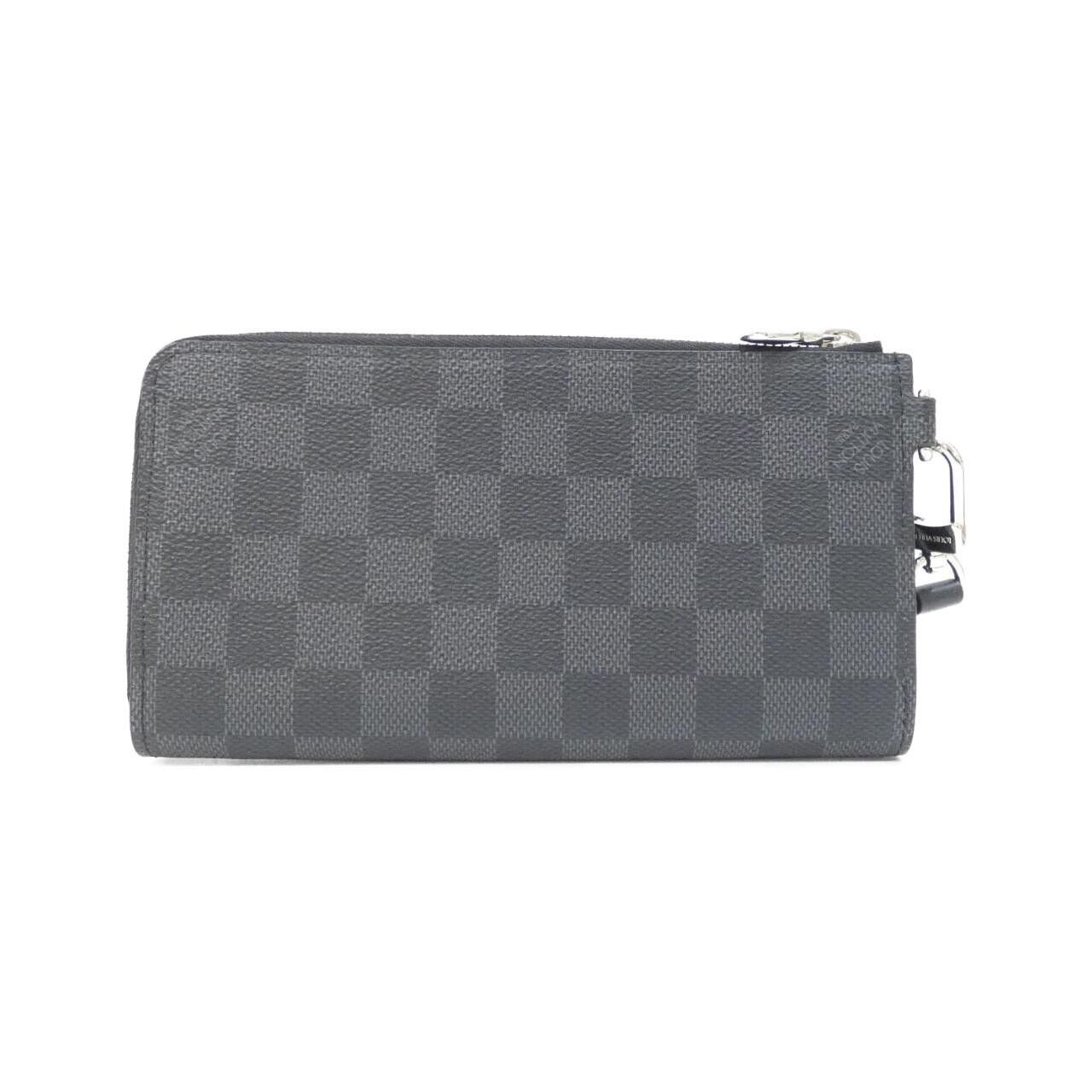 Louis Vuitton Louis Vuitton Louis Vuitton Zippy Dragonne Damier Graphite Long Wallet Textile Long Wallet N60379 DUTY FREE for USA Size ONE SIZE - 2 Thumbnail