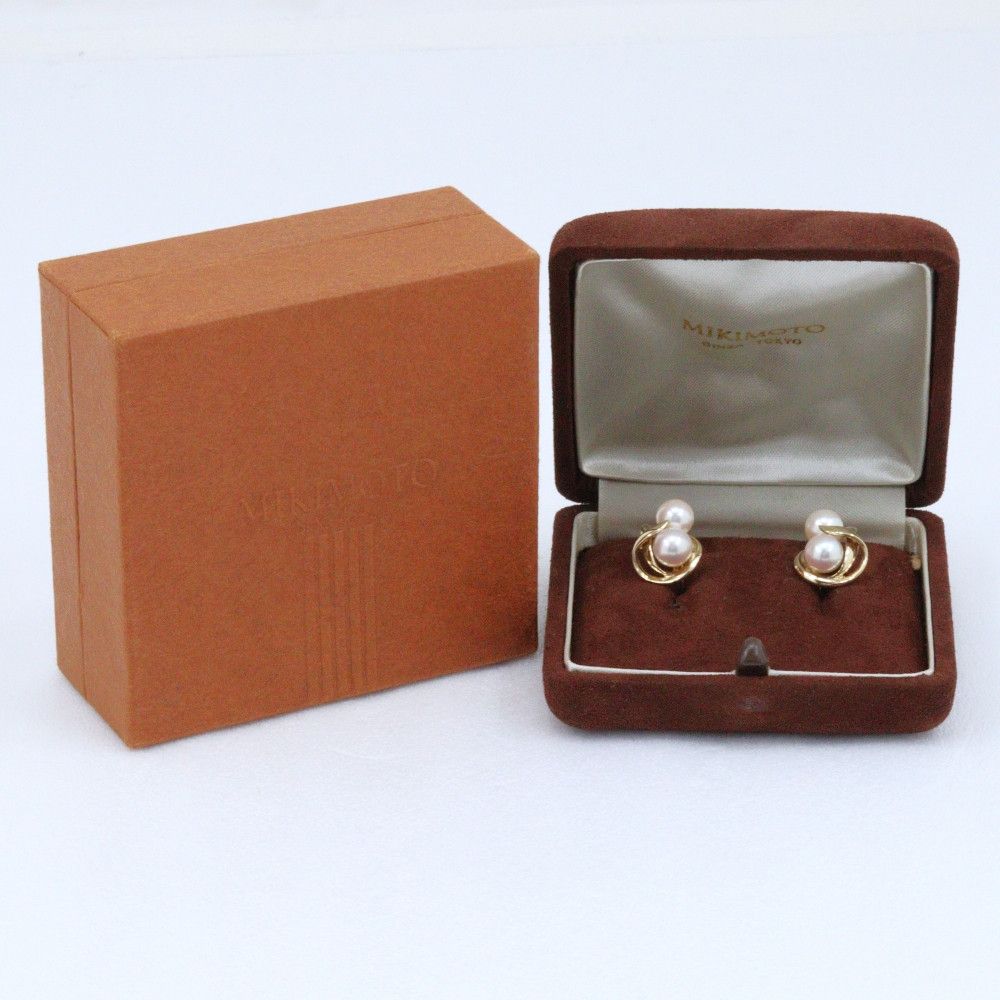 Mikimoto Mikimoto Mikimoto K14 Pearl Clip Earrings Precious Metal Earrings DUTY FREE for USA Size ONE SIZE - 11 Thumbnail