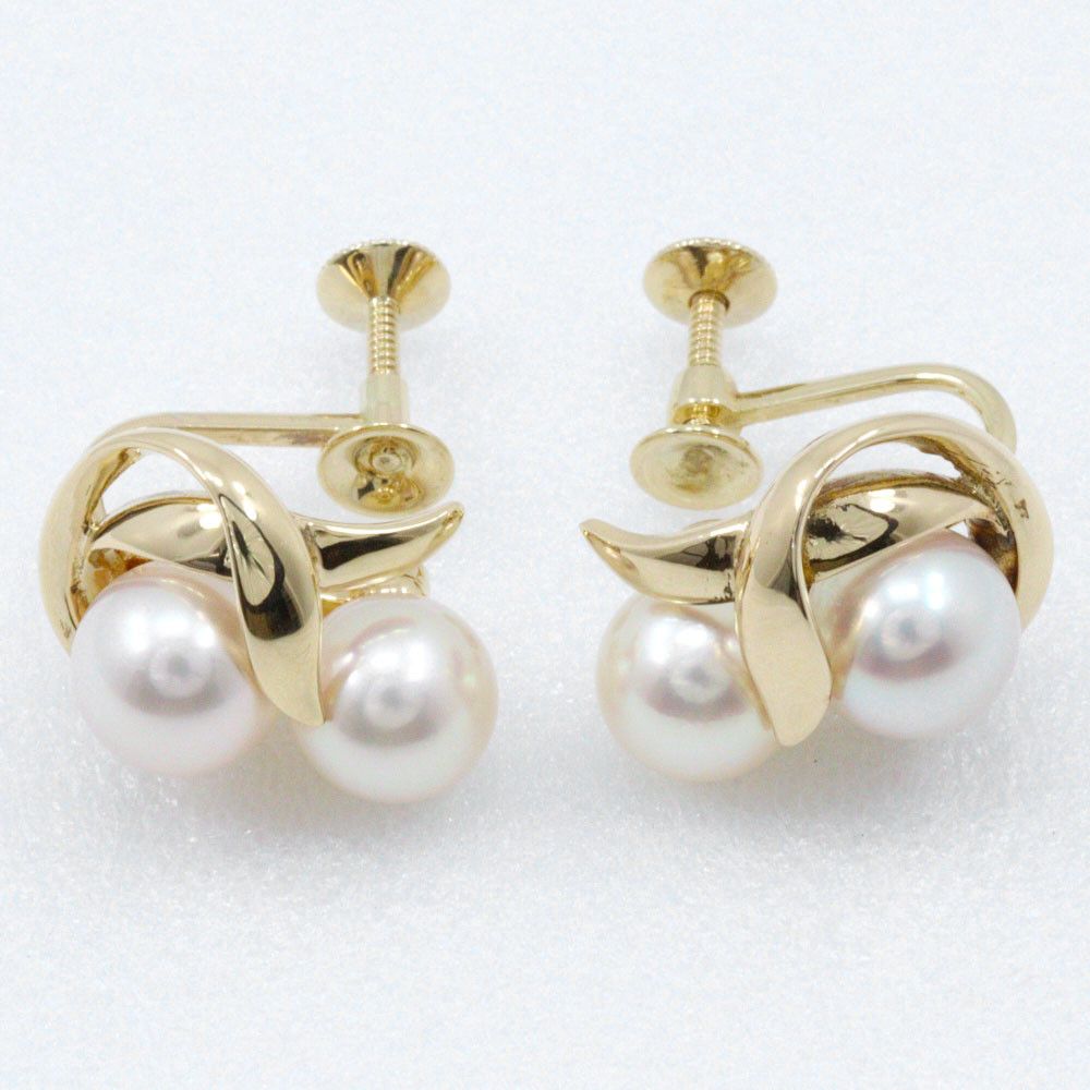 Mikimoto Mikimoto Mikimoto K14 Pearl Clip Earrings Precious Metal Earrings DUTY FREE for USA Size ONE SIZE - 7 Thumbnail