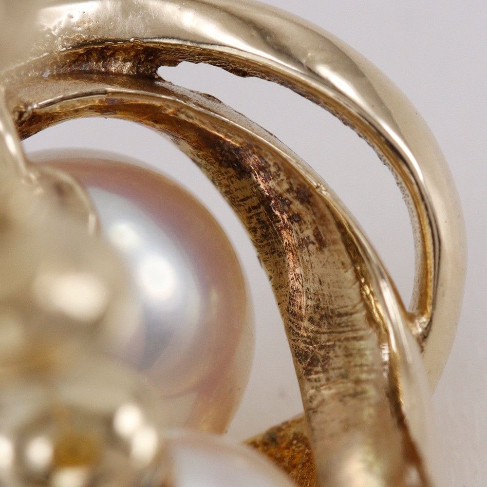 Mikimoto Mikimoto Mikimoto K14 Pearl Clip Earrings Precious Metal Earrings DUTY FREE for USA Size ONE SIZE - 9 Thumbnail