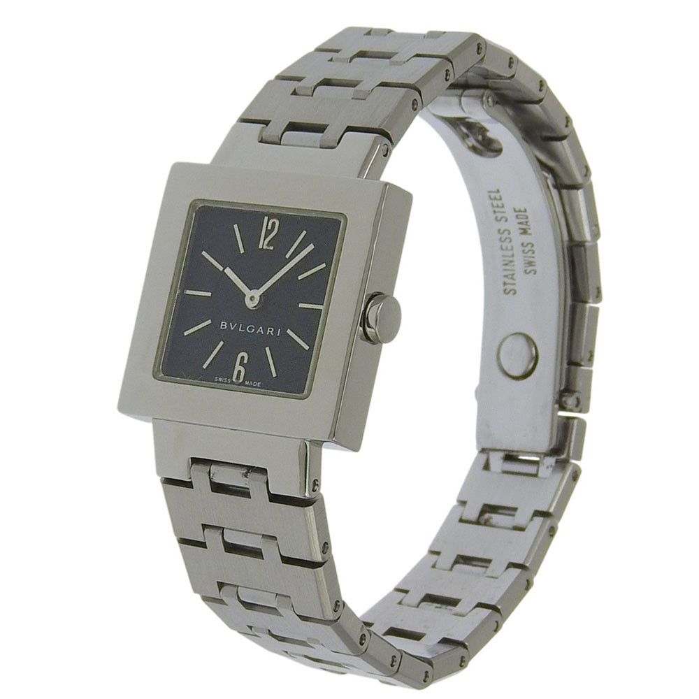 Bvlgari Bvlgari Bvlgari Quadrato Stainless Steel Watch Metal Quartz SQ22SS DUTY FREE for USA Size ONE SIZE - 2 Thumbnail
