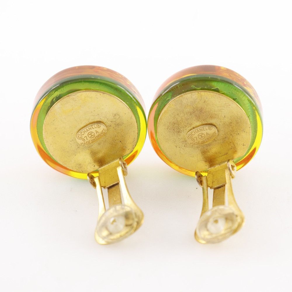 Chanel Chanel Chanel Coco Mark Camellia Clip Earrings Plastic / Synthetic Earrings DUTY FREE for USA Size ONE SIZE - 4 Thumbnail