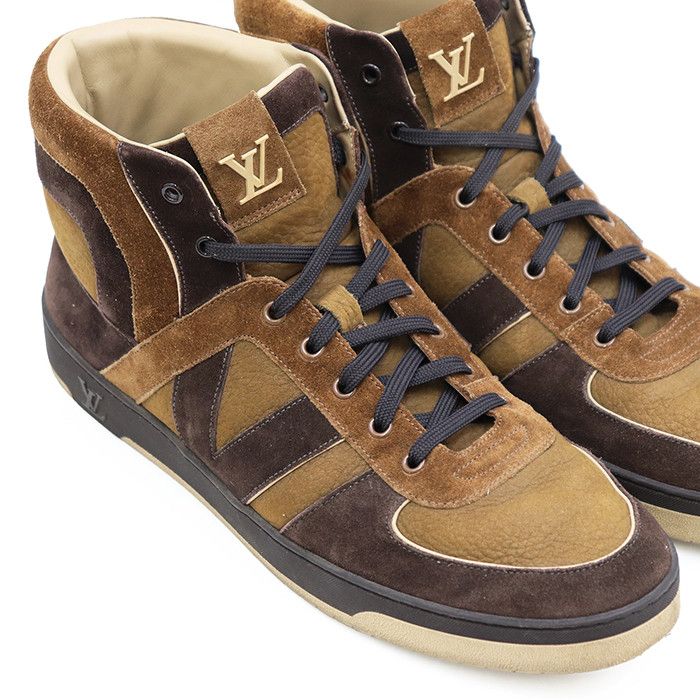 Louis Vuitton Louis Vuitton Louis Vuitton Leather High Top Sneakers Leather Shoes DUTY FREE for USA Size ONE SIZE - 12 Thumbnail