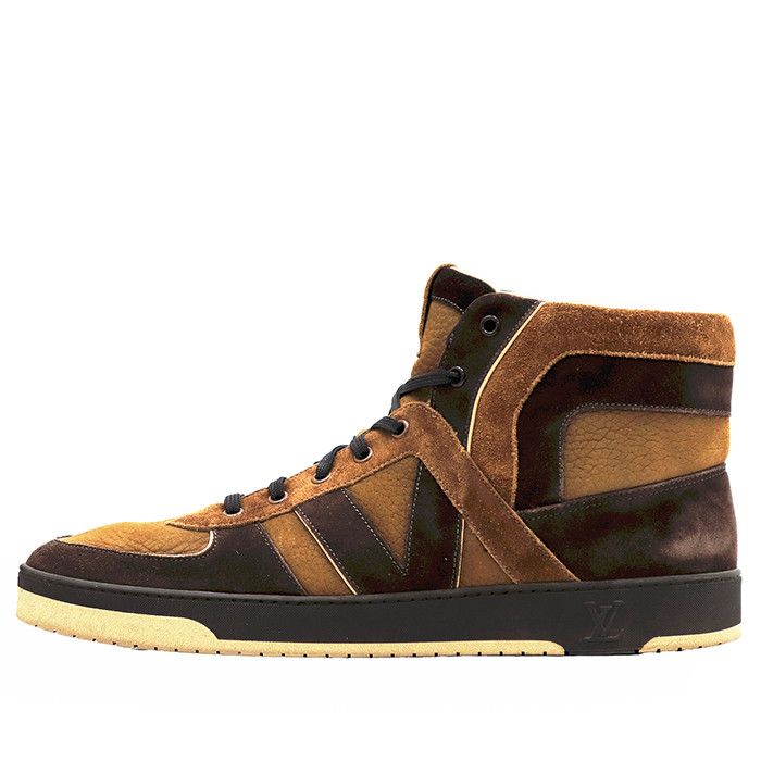 Louis Vuitton Louis Vuitton Louis Vuitton Leather High Top Sneakers Leather Shoes DUTY FREE for USA Size ONE SIZE - 4 Thumbnail
