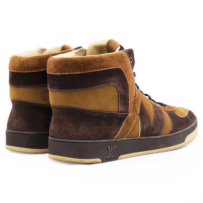 Louis Vuitton Louis Vuitton Louis Vuitton Leather High Top Sneakers Leather Shoes DUTY FREE for USA Size ONE SIZE - 6 Thumbnail