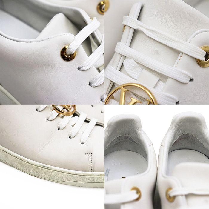 Louis Vuitton Louis Vuitton Louis Vuitton Frontrow Leather Sneakers Leather Shoes DUTY FREE for USA Size ONE SIZE - 4 Thumbnail