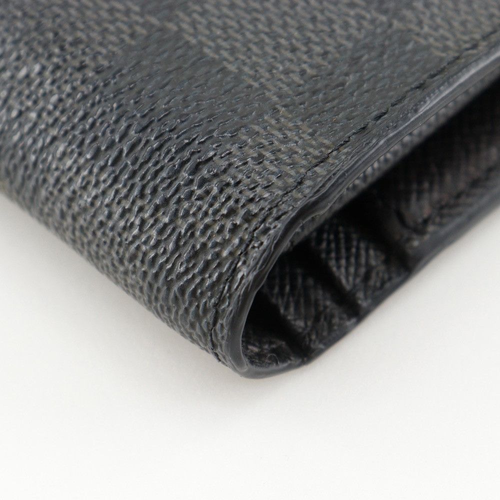 Louis Vuitton Louis Vuitton Louis Vuitton Portefeuille Brazza Damier Graphite Long Wallet Textile Long Wallet N62665 DUTY FREE for USA Size ONE SIZE - 4 Thumbnail