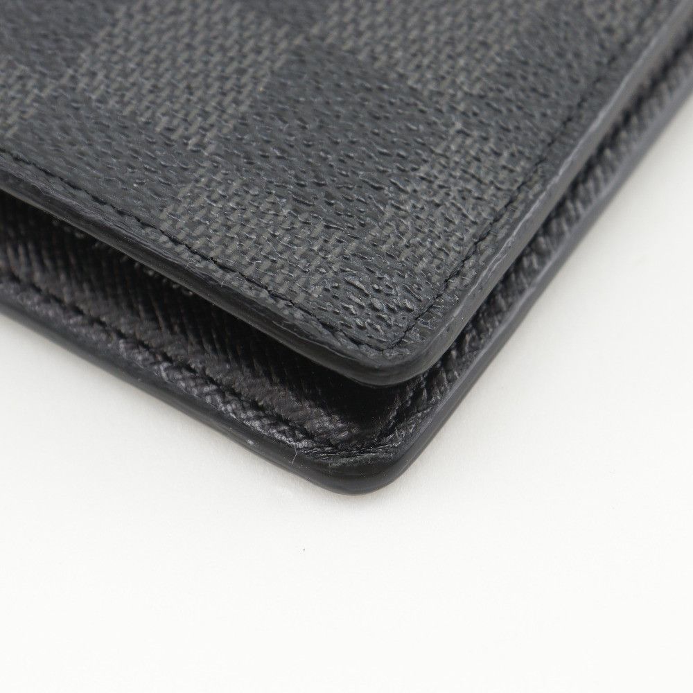 Louis Vuitton Louis Vuitton Louis Vuitton Portefeuille Brazza Damier Graphite Long Wallet Textile Long Wallet N62665 DUTY FREE for USA Size ONE SIZE - 5 Thumbnail