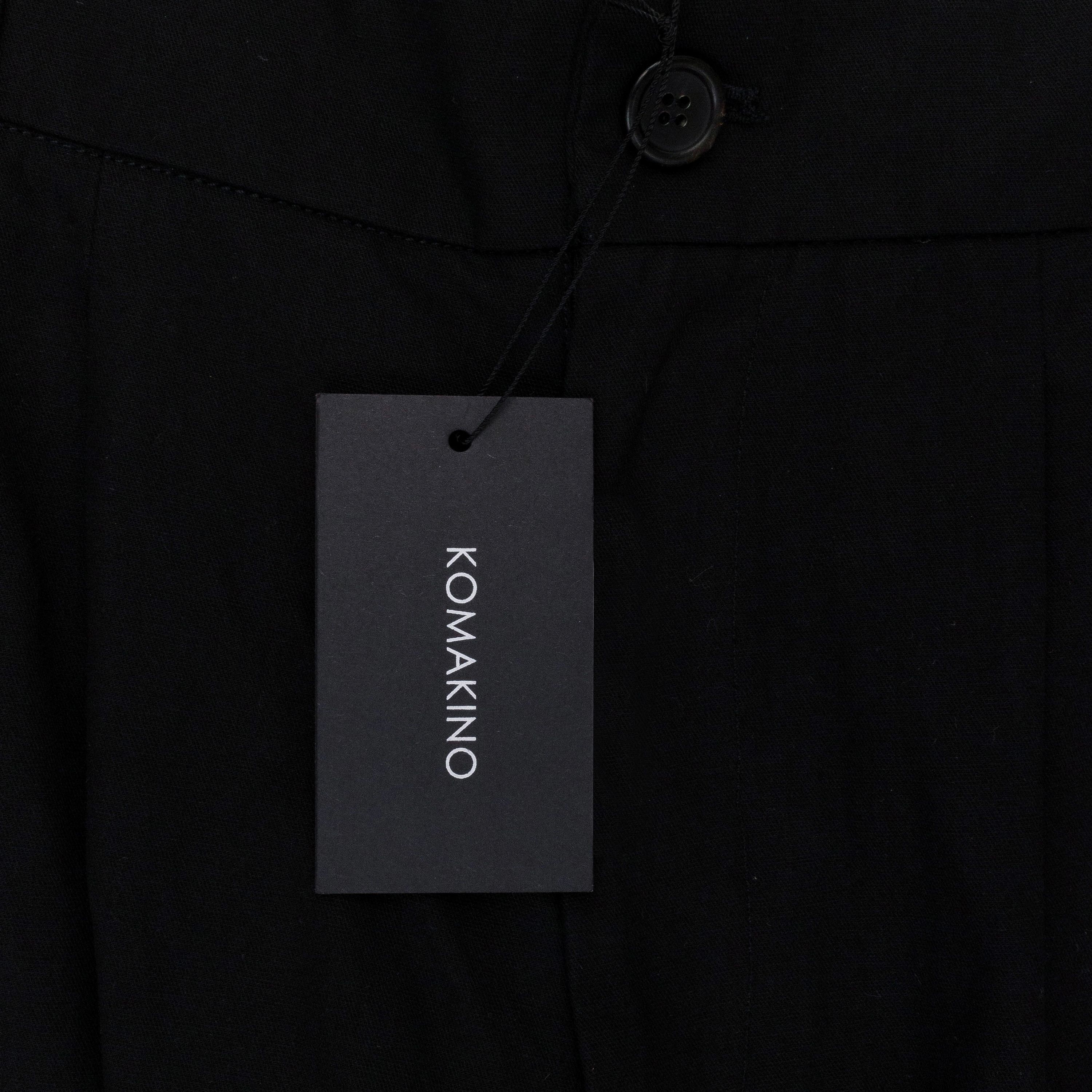 KOMAKINO SLICED TAILORED BLACK TROUSER SIZE S Size US 30 / EU 46 - 3 Thumbnail