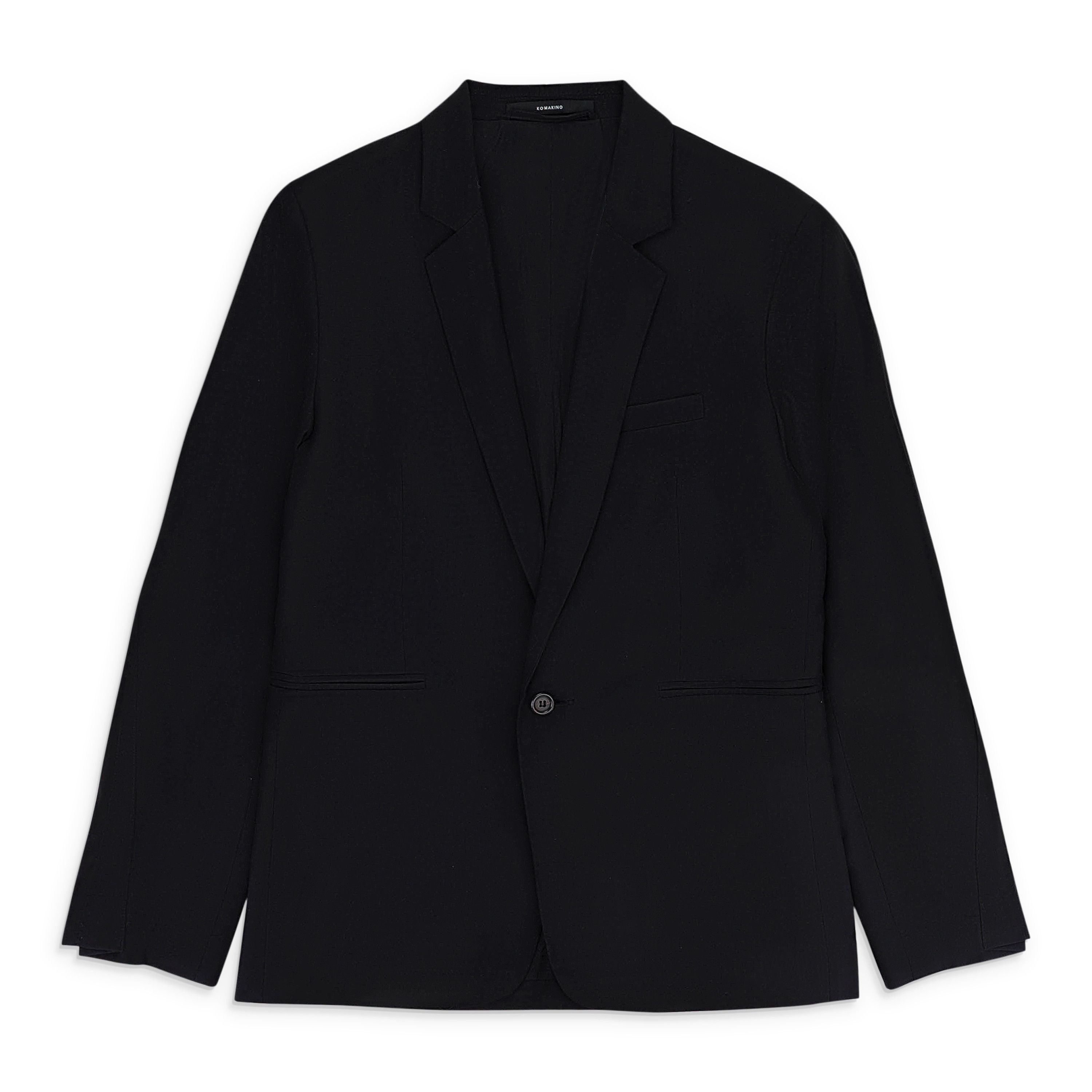KOMAKINO FOLDED TAILORED BLACK JACKET SIZE S Size US S / EU 44-46 / 1 - 4 Thumbnail