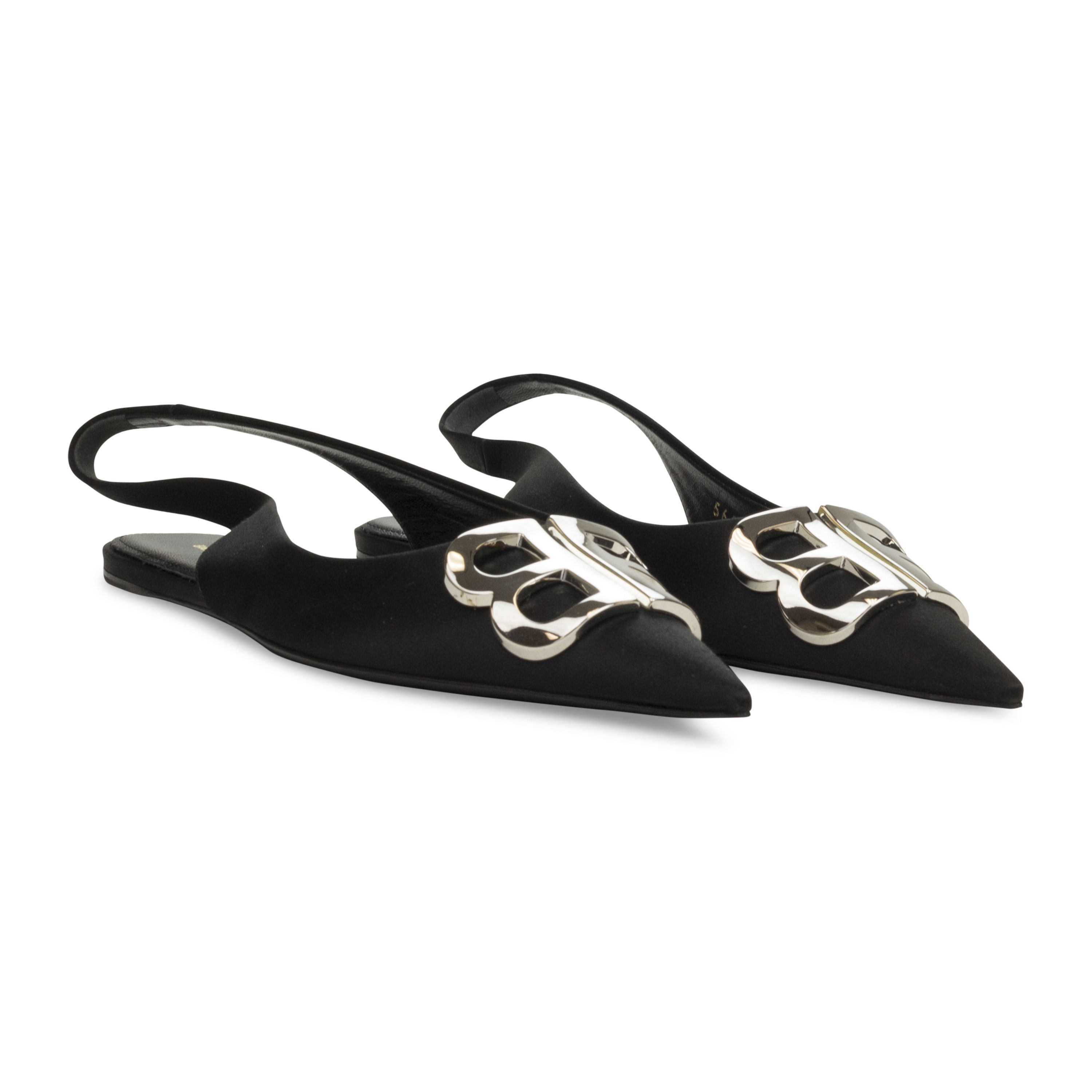 Balenciaga SATIN SLINGBACK BALLERINA BLACK FLATS SIZE 6 Size US 6 / IT 36 - 5 Thumbnail
