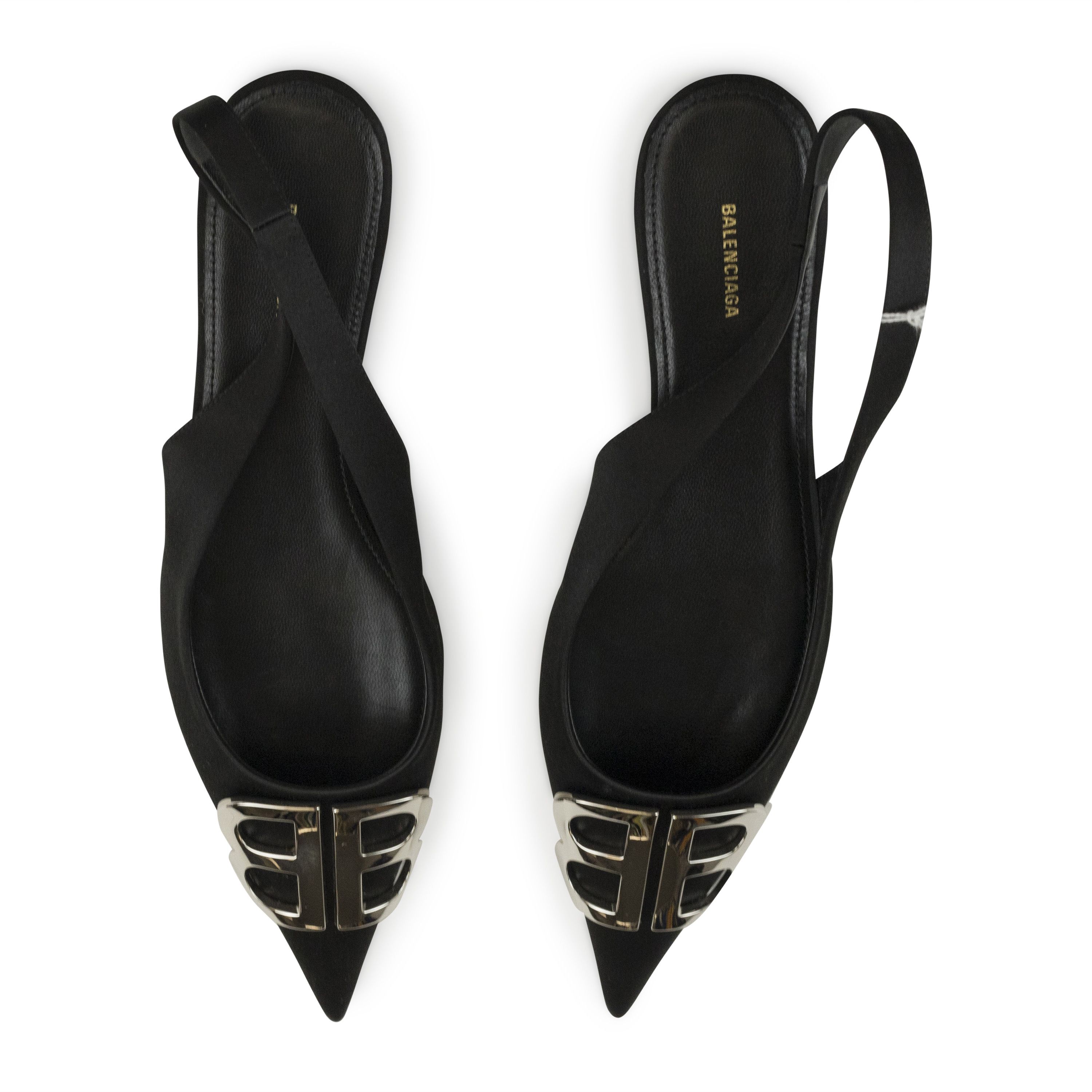 Balenciaga SATIN SLINGBACK BALLERINA BLACK FLATS SIZE 6 Size US 6 / IT 36 - 4 Thumbnail