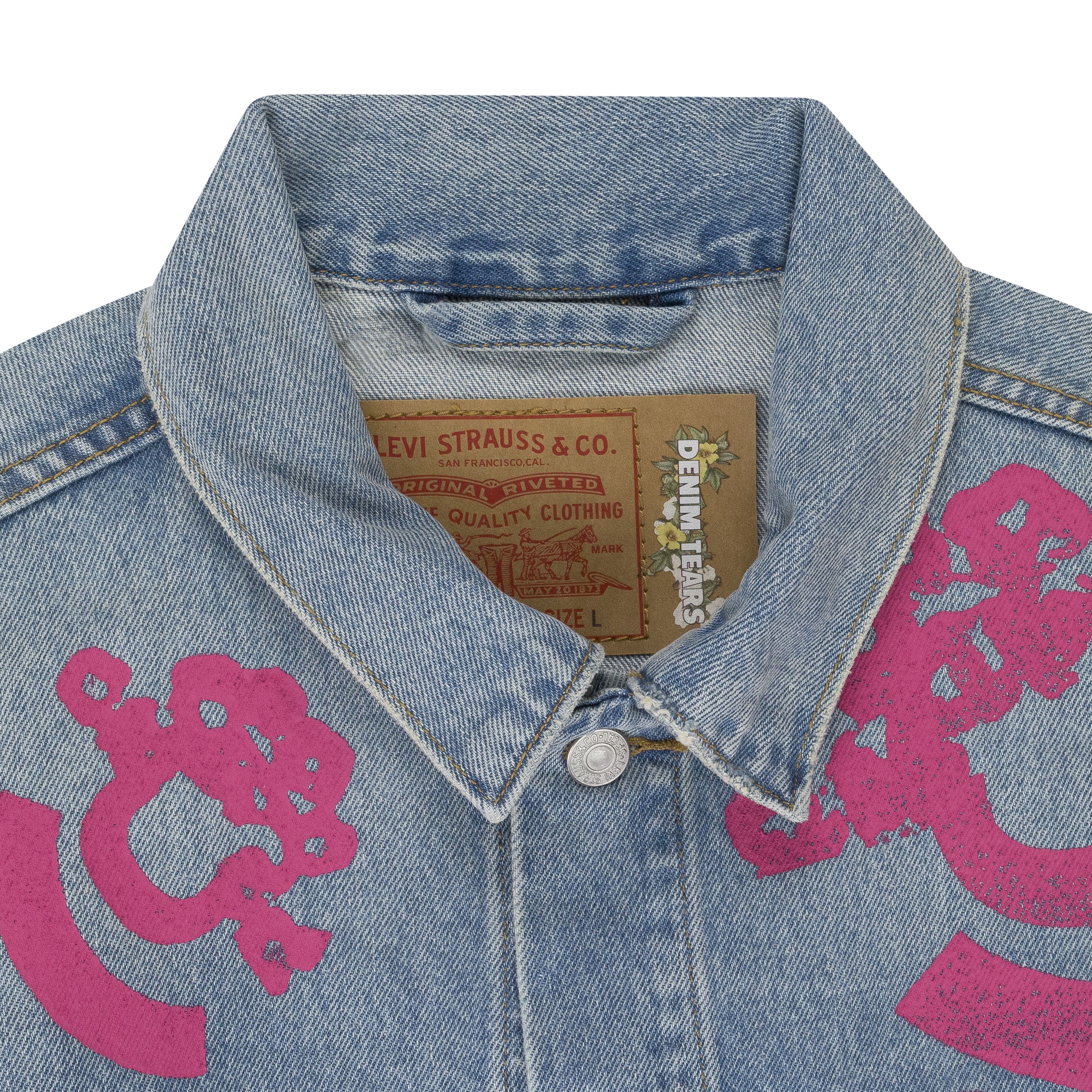 DENIM TEARS Light Blue Bstroy Tears Type-2 Denim Jacket Size XXL Size US XXL / EU 58 / 5 - 3 Thumbnail