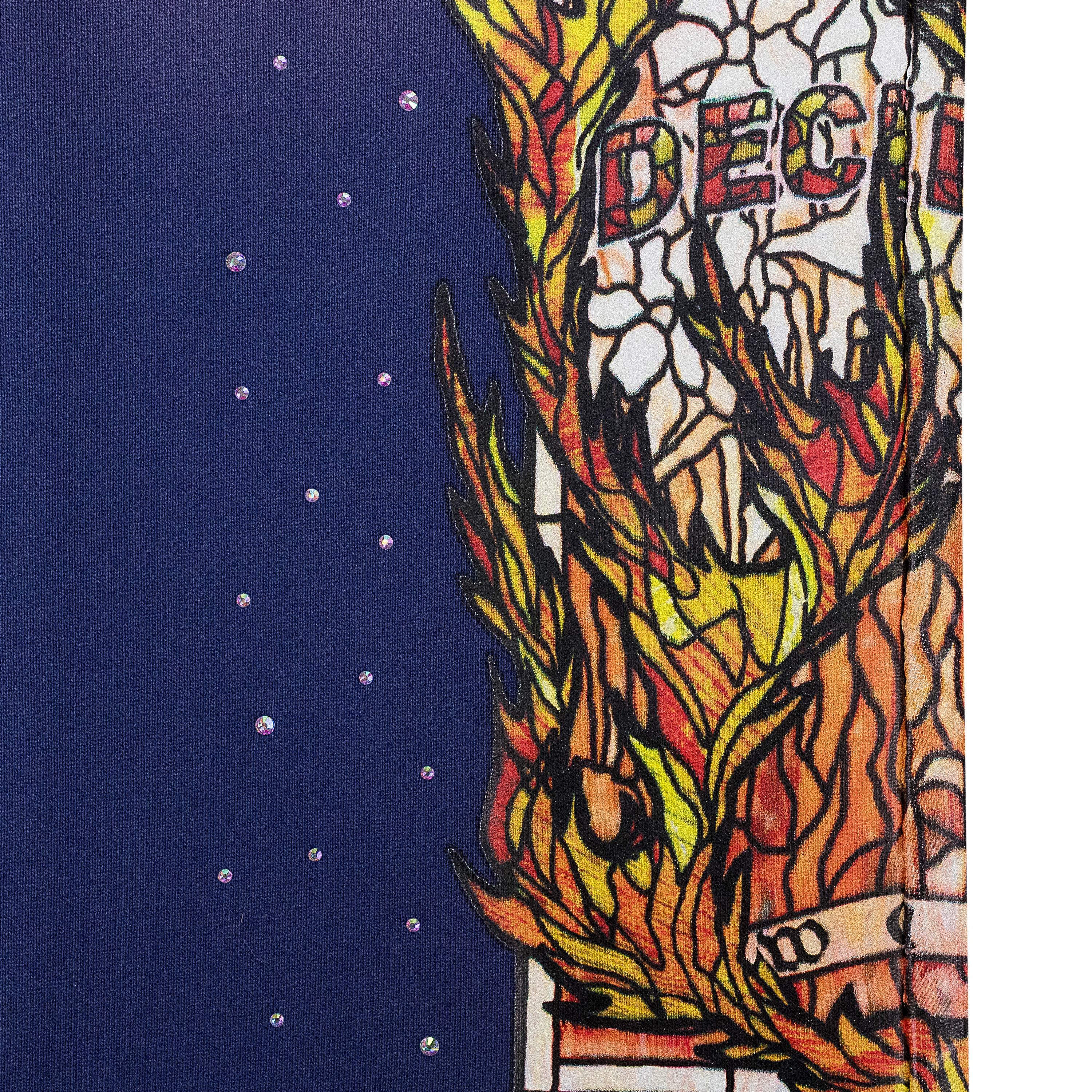 Who Decides War Who Decides War INDIGO FLAME GLASS SWEATPANTS SIZE 38 Size US 38 / EU 54 - 6 Thumbnail