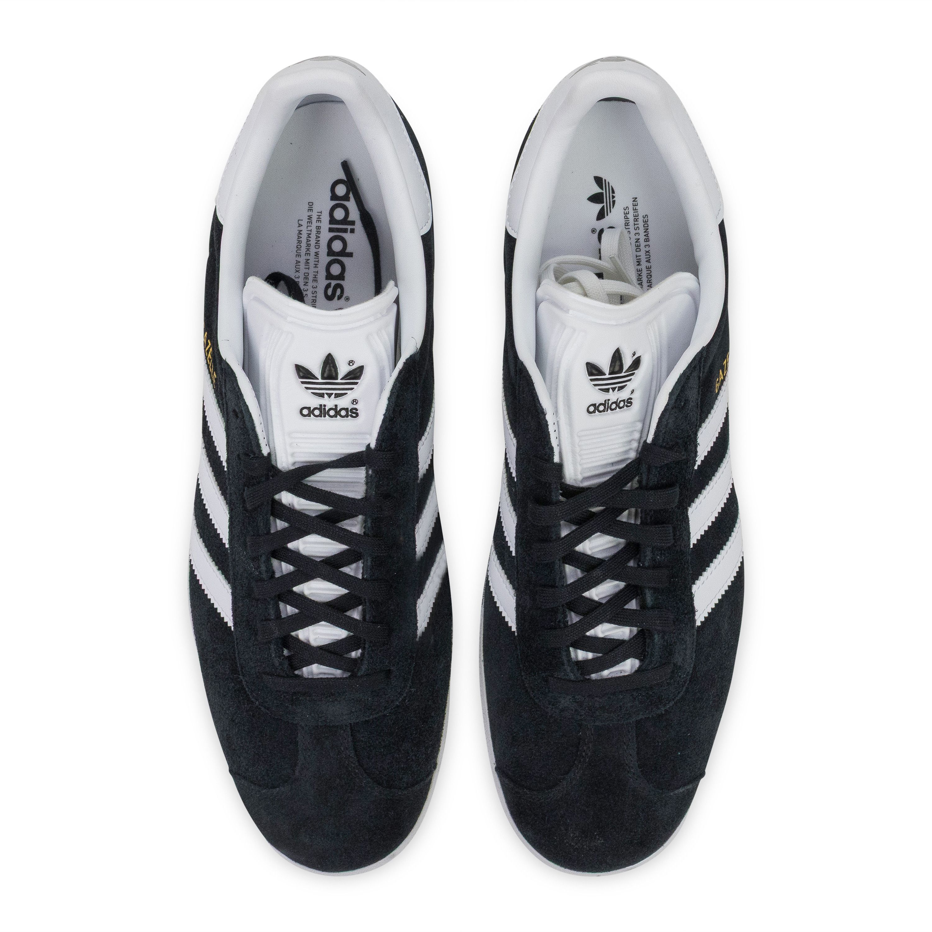 Adidas Adidas BLACK/WHITE/GOLD GAZELLE SNEAKERS SIZE 10 Size US 10 / EU 43 - 4 Thumbnail